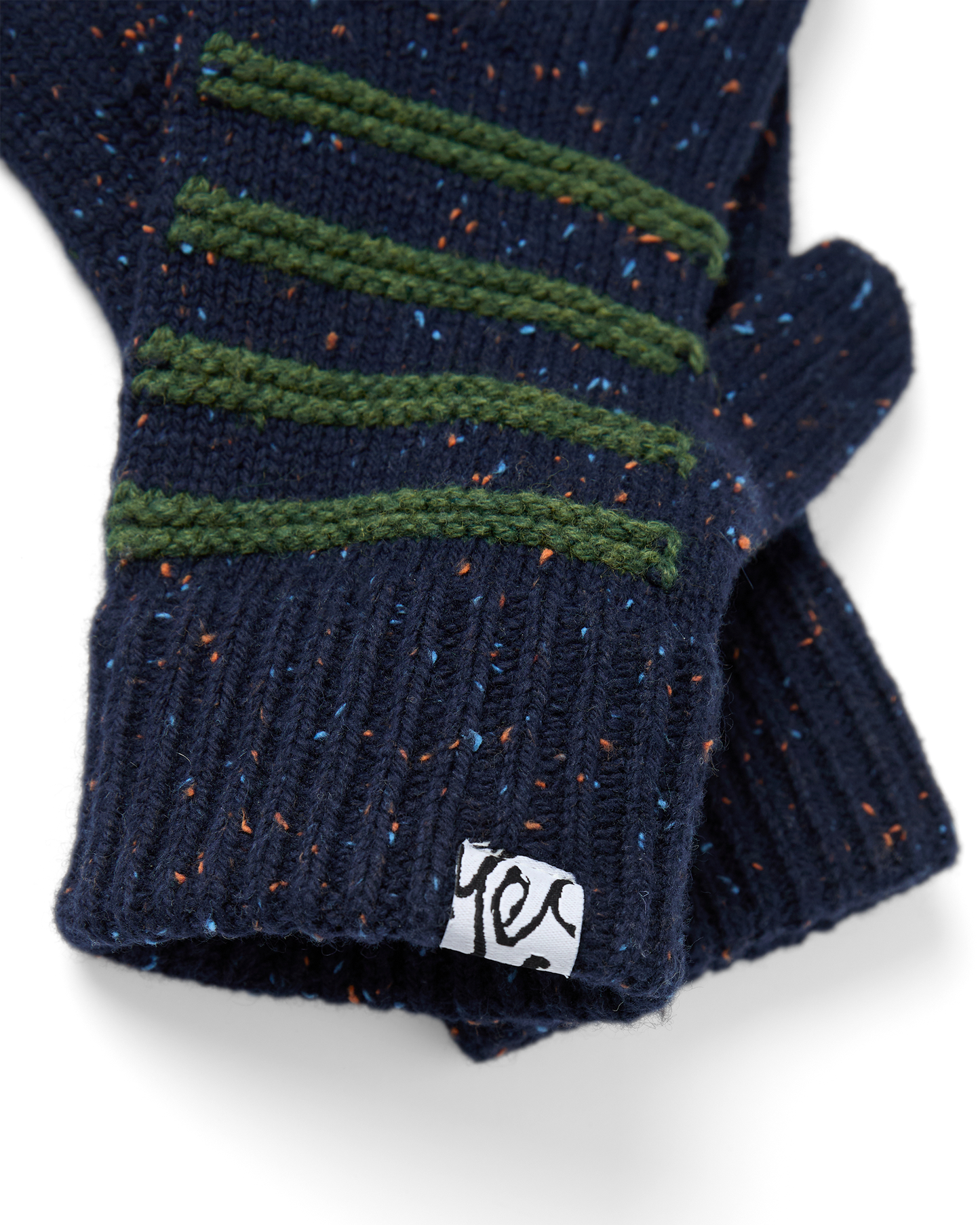 Stripe Knit Gloves