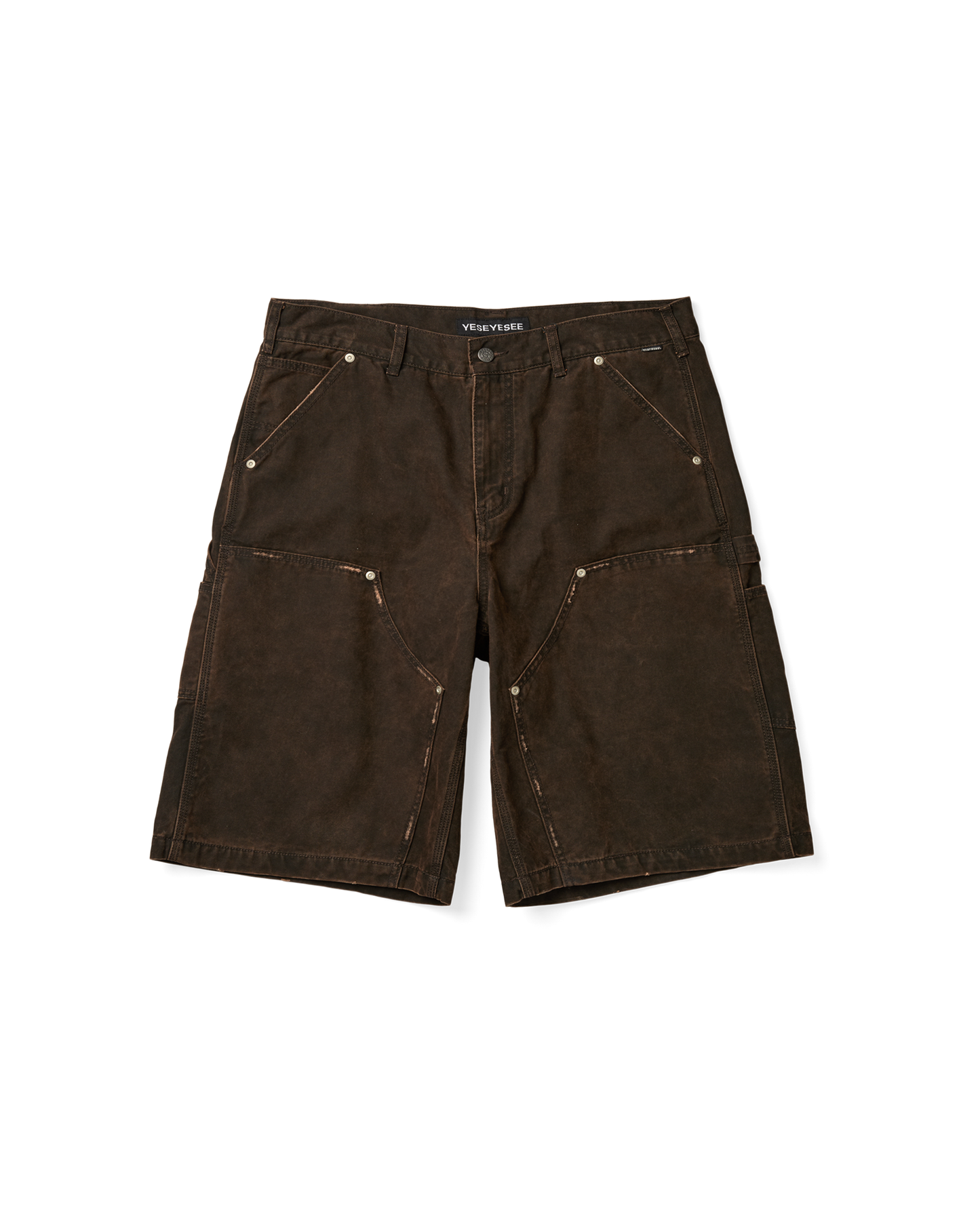 Washed Canvas Carpenter Shorts