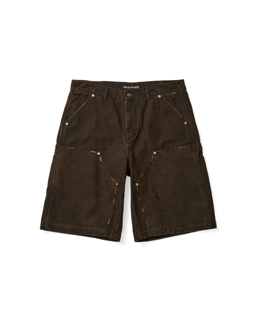 Washed Canvas Carpenter Shorts