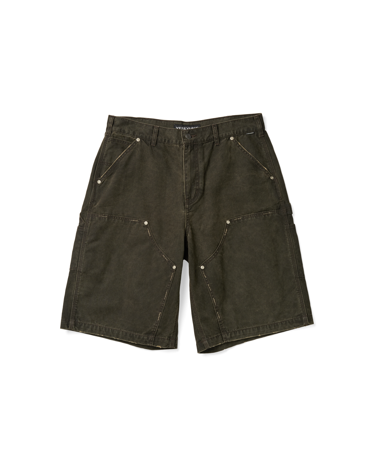 Washed Canvas Carpenter Shorts