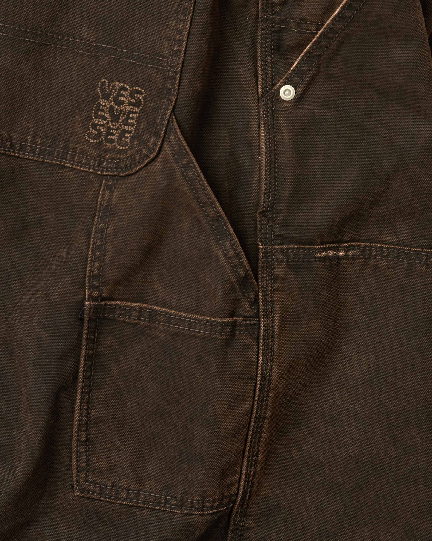 Washed Canvas Carpenter Shorts