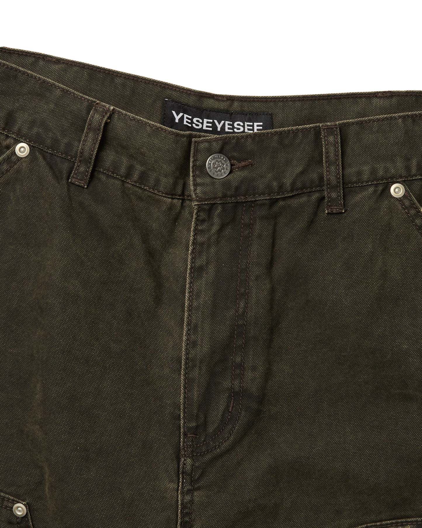 Washed Canvas Carpenter Shorts