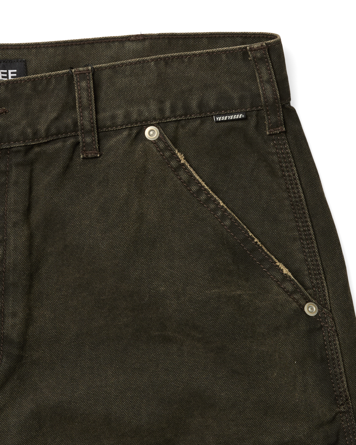 Washed Canvas Carpenter Shorts