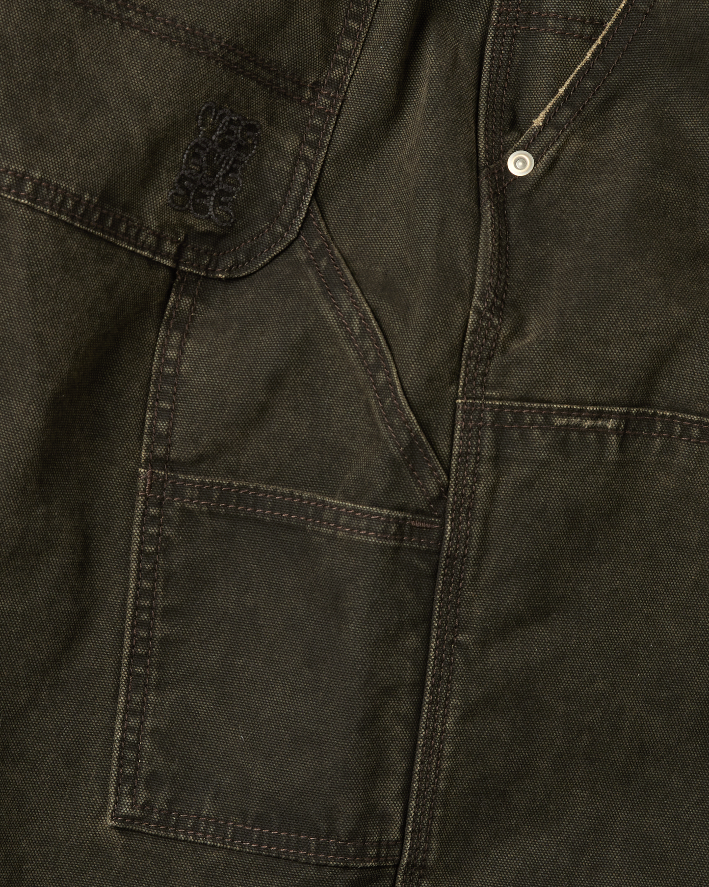 Washed Canvas Carpenter Shorts