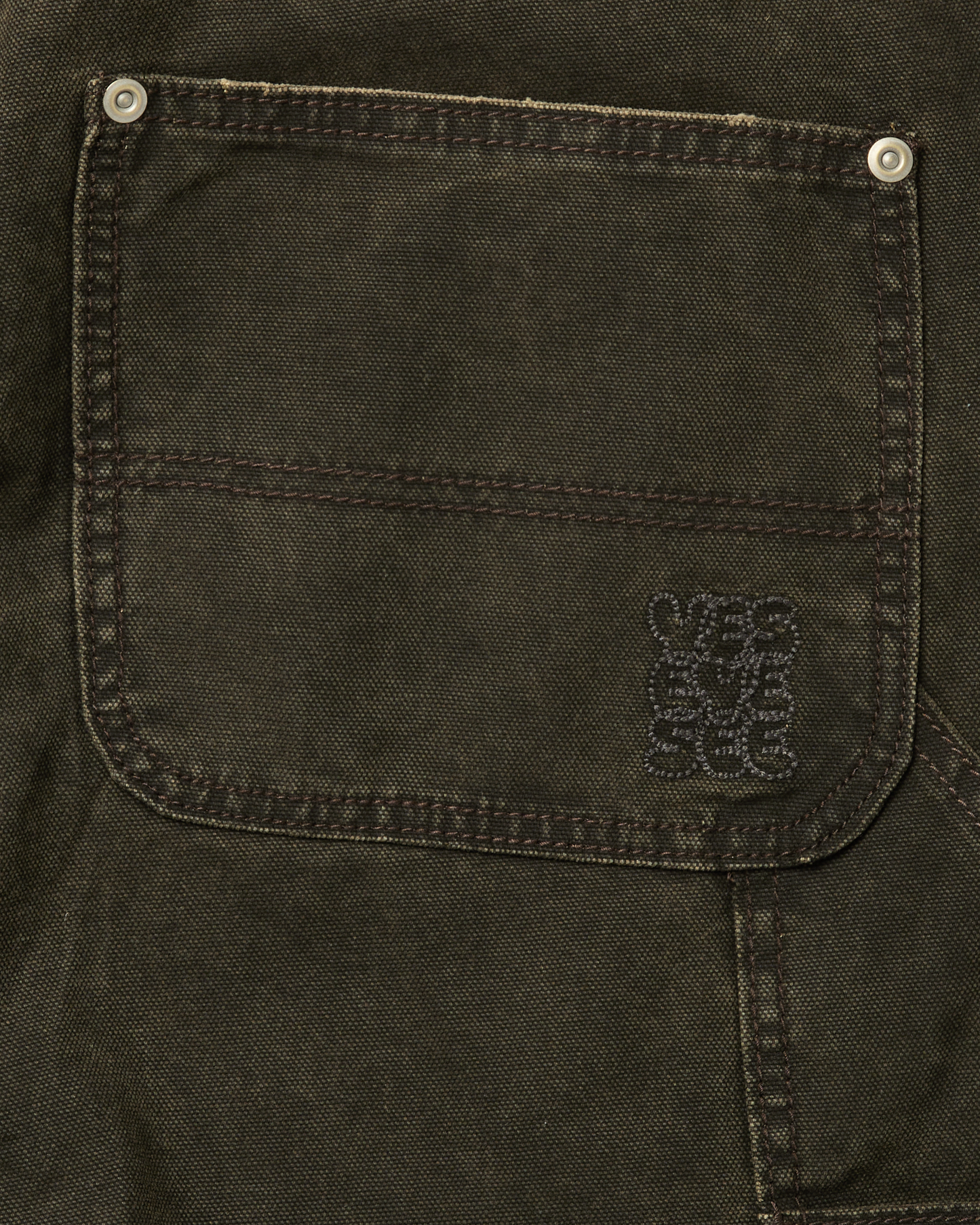 Washed Canvas Carpenter Shorts