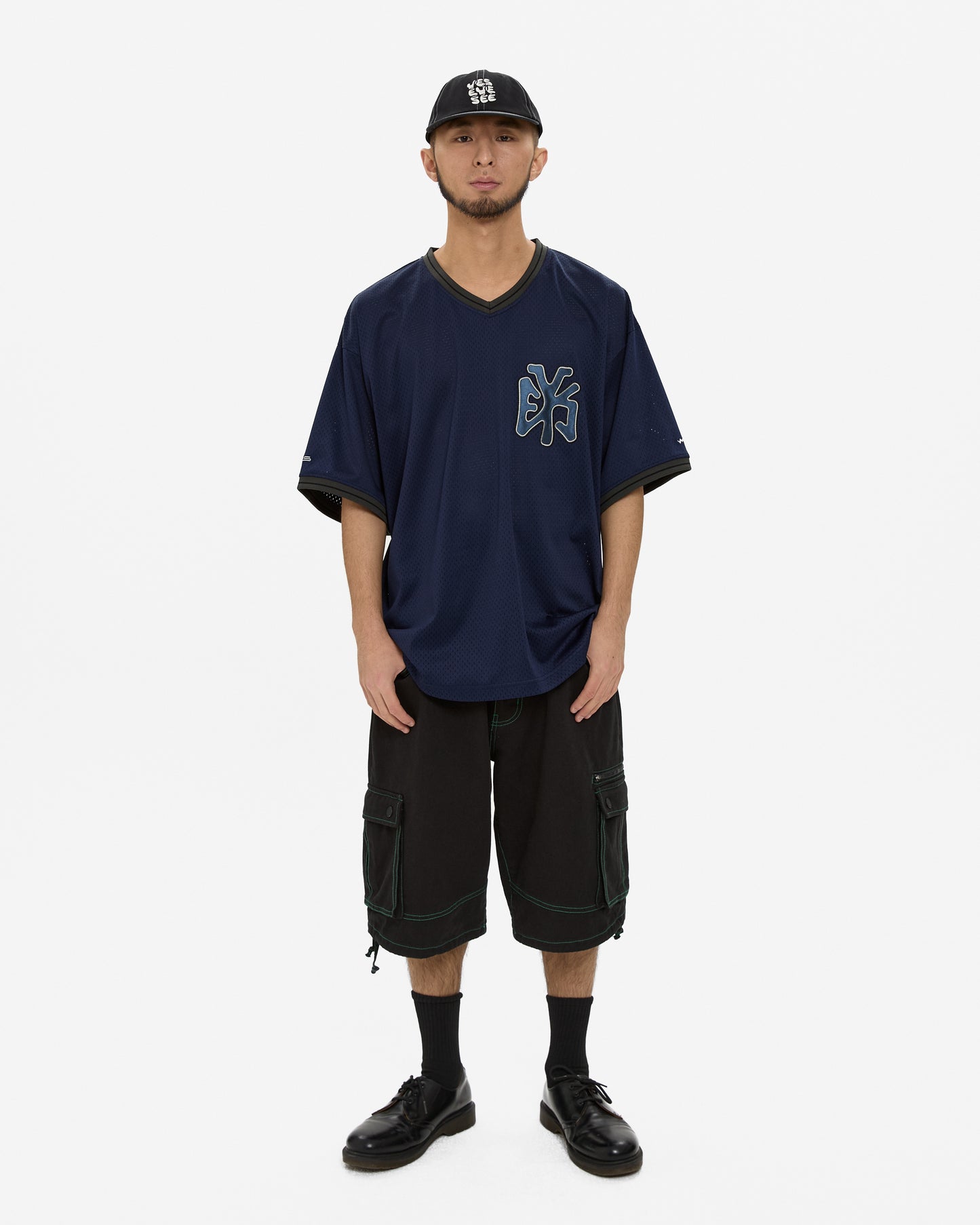 Y.E.S Mesh Baseball Tee