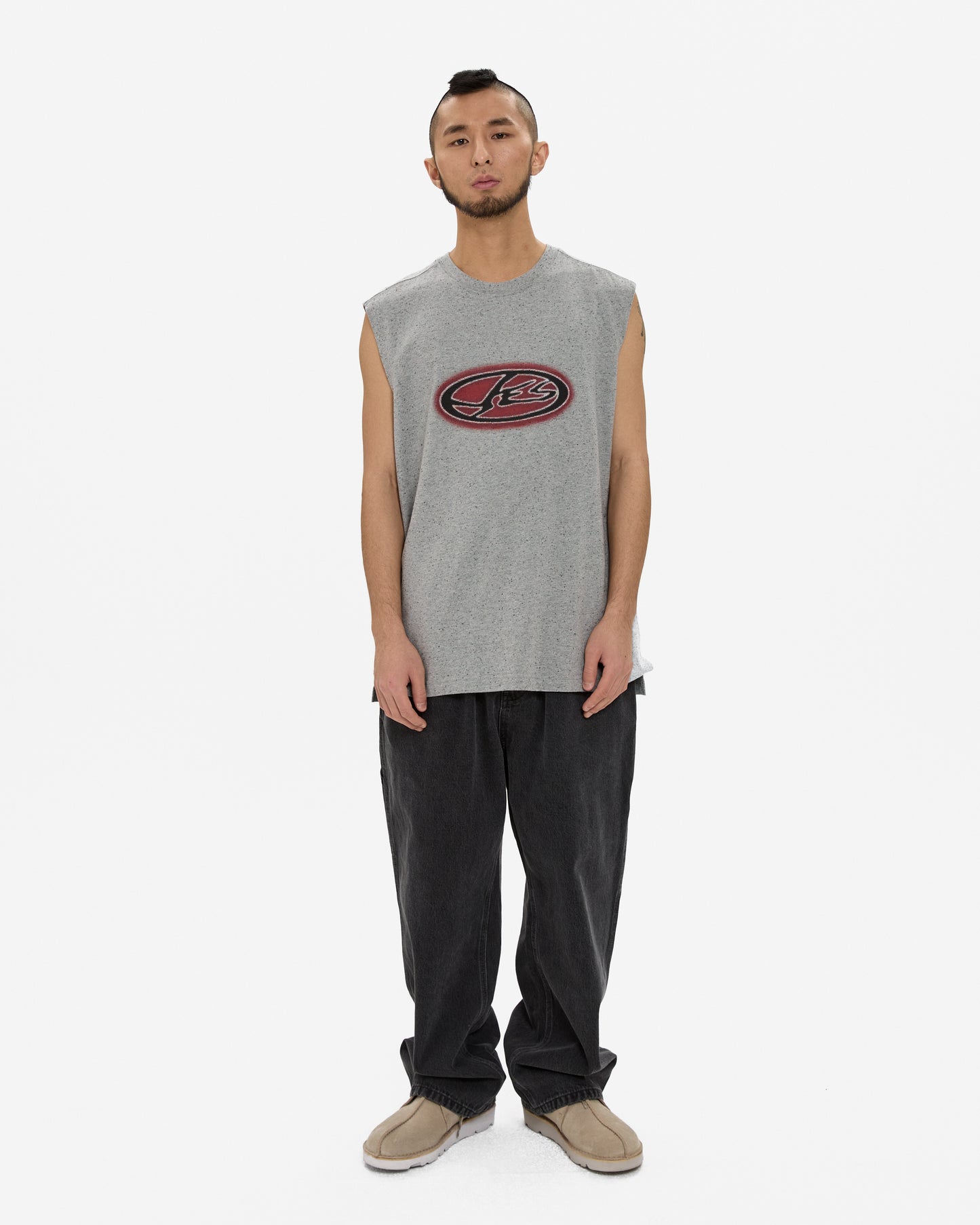 Y.E.S Oval Logo Sleeveless