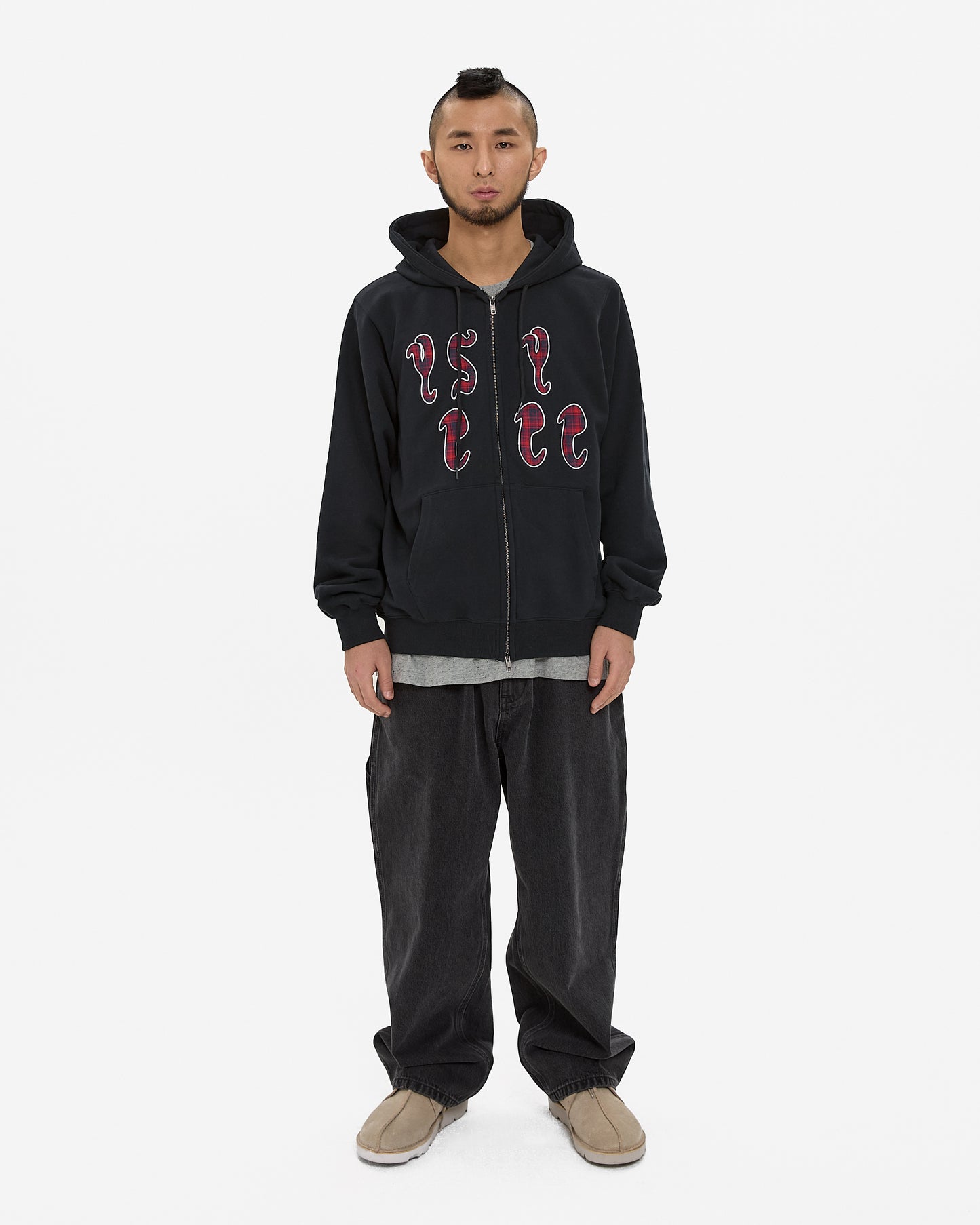 Y.E.S Bully Check Zip-up Hoodie