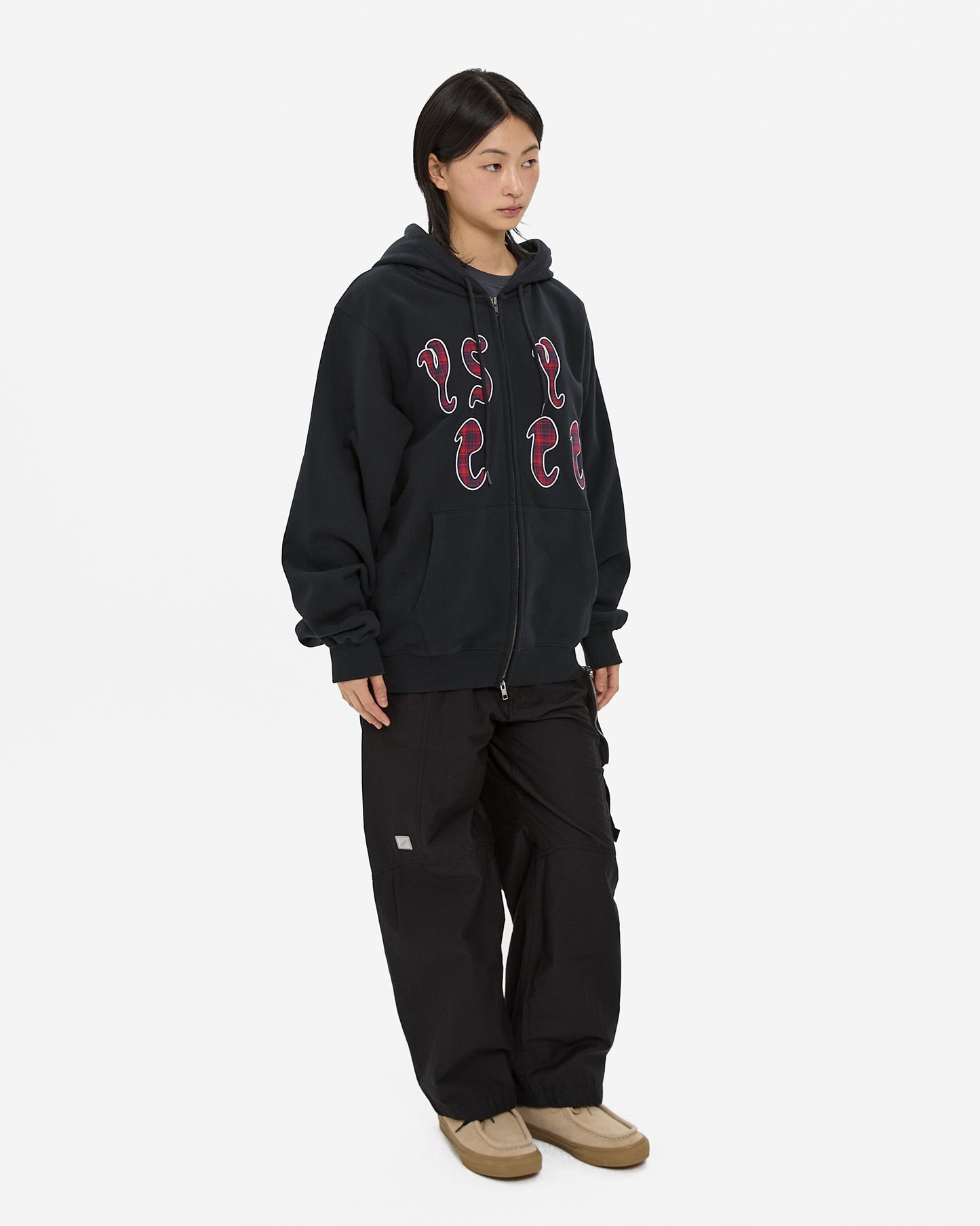 Y.E.S Bully Check Zip-up Hoodie