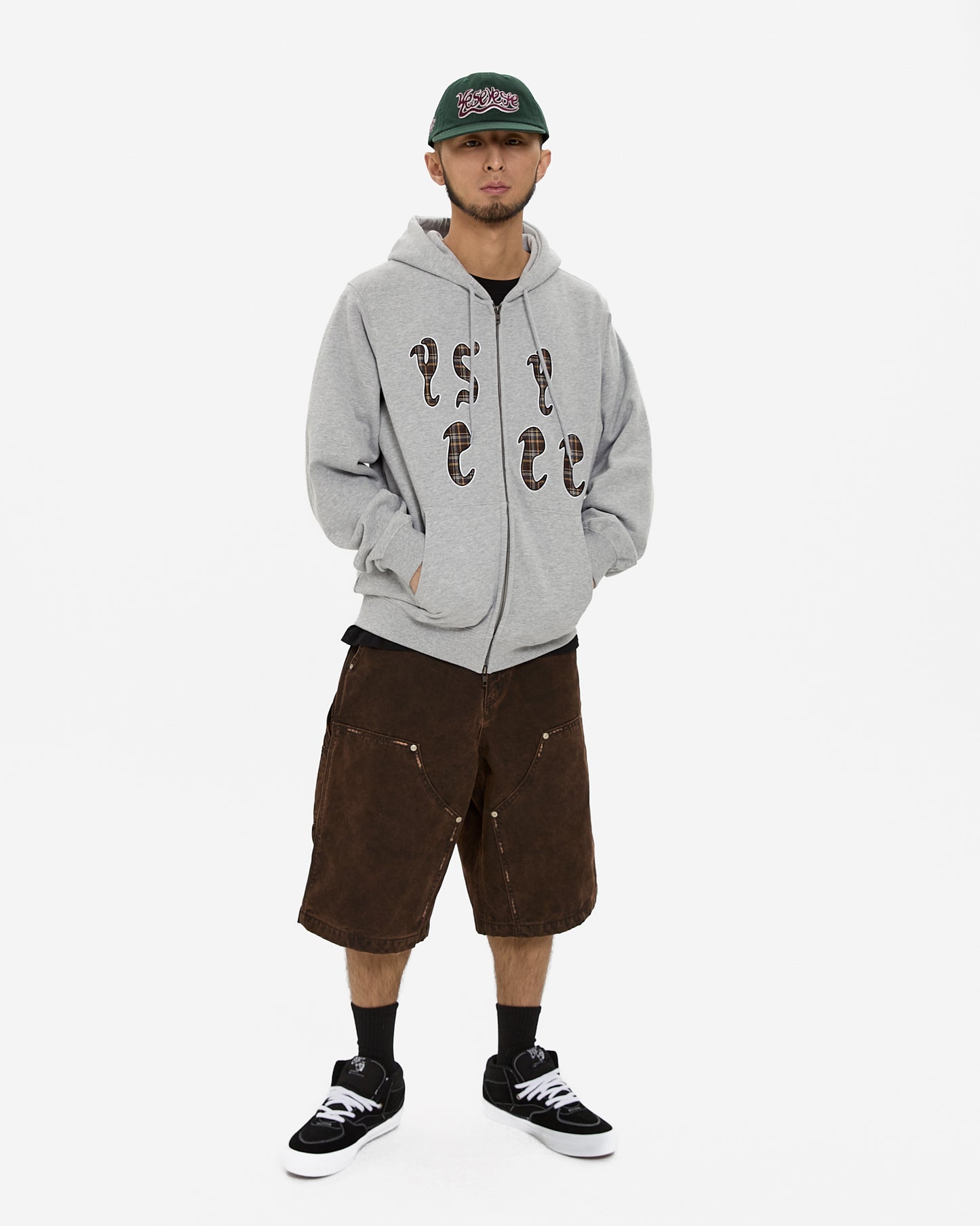 Y.E.S Bully Check Zip-up Hoodie