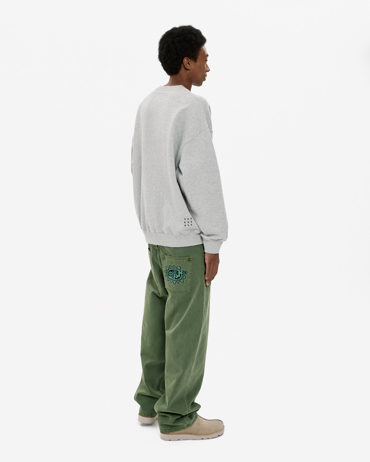 Y.E.S Checkered Logo Sweatshirt