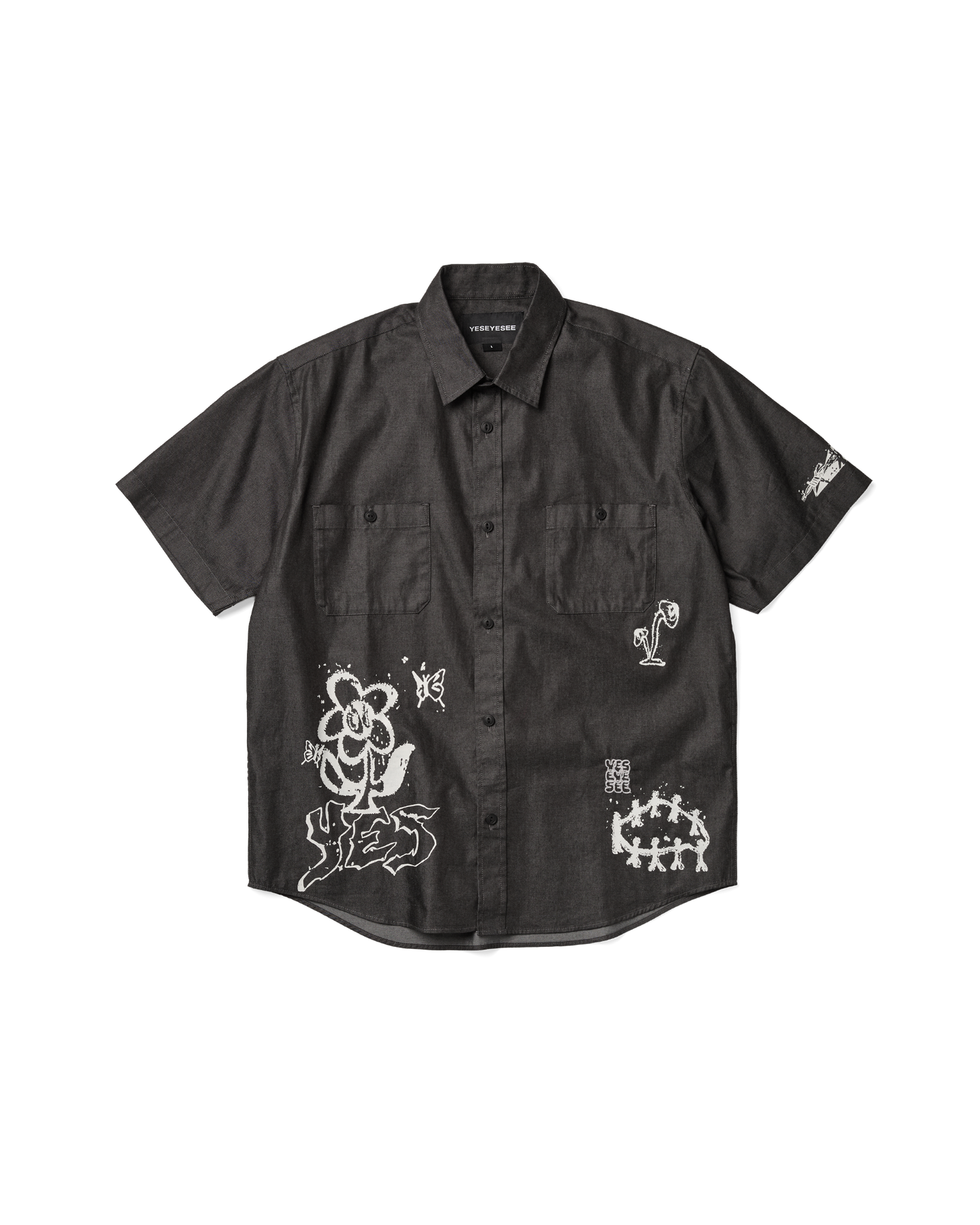 Y.E.S Doodle Half Shirt
