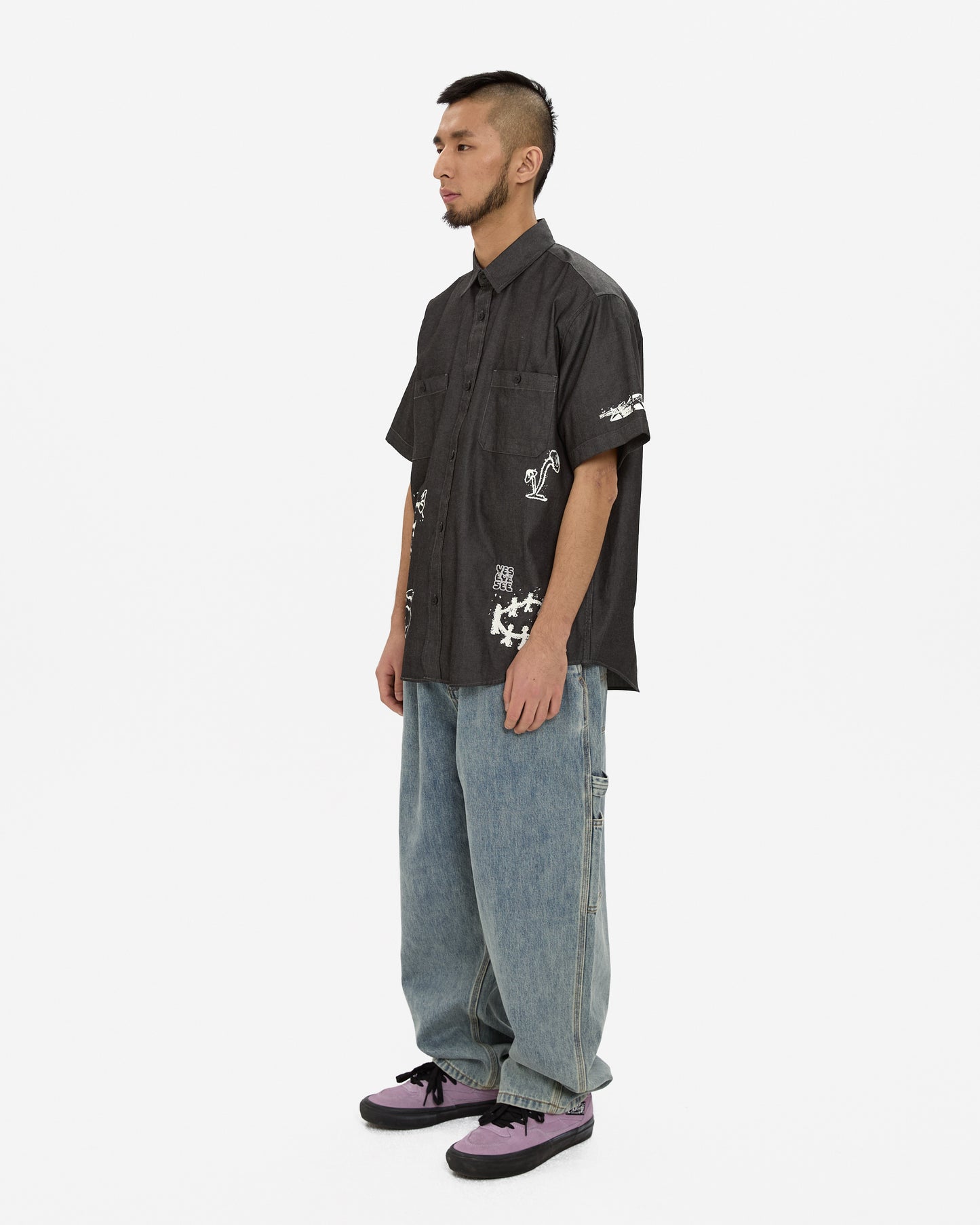 Y.E.S Doodle Half Shirt