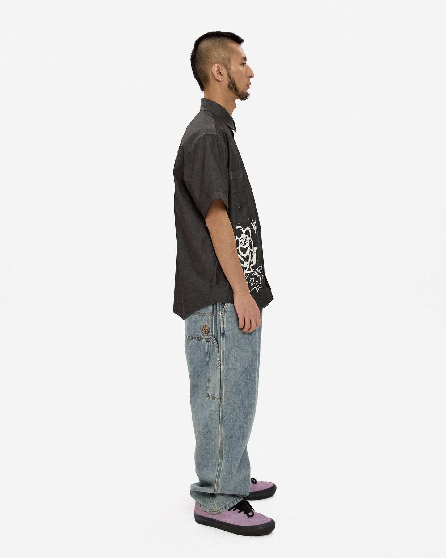 Y.E.S Doodle Half Shirt
