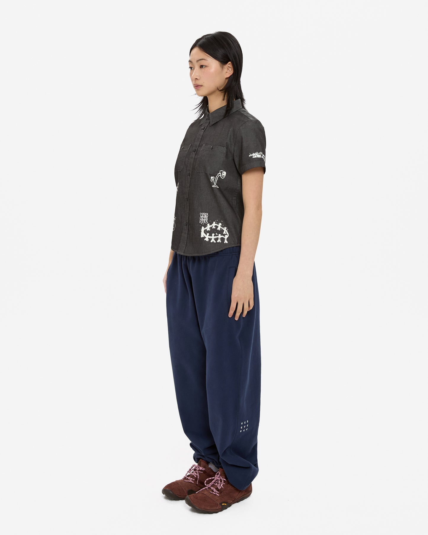 Y.E.S Doodle Half Shirt