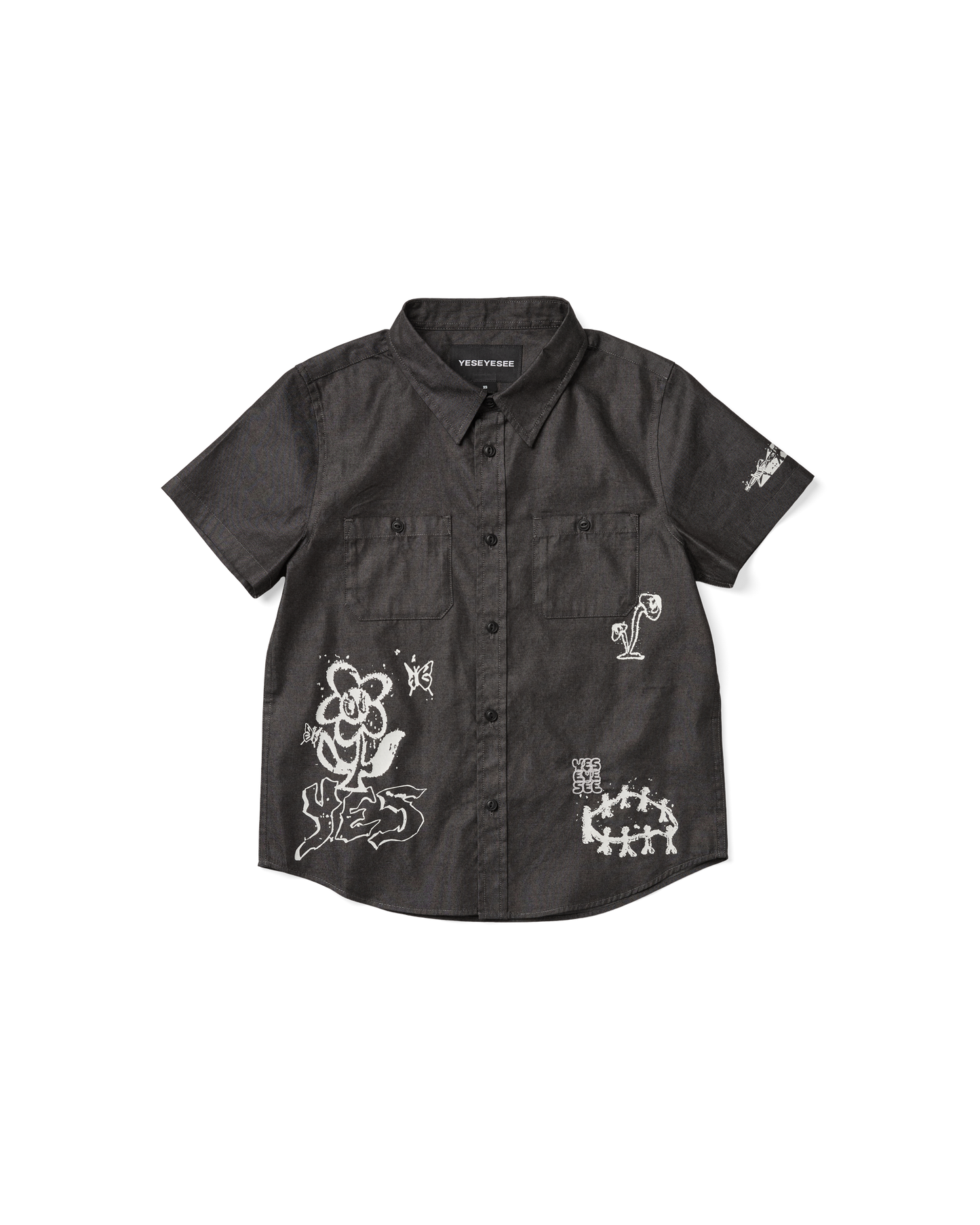 Y.E.S Doodle Half Shirt