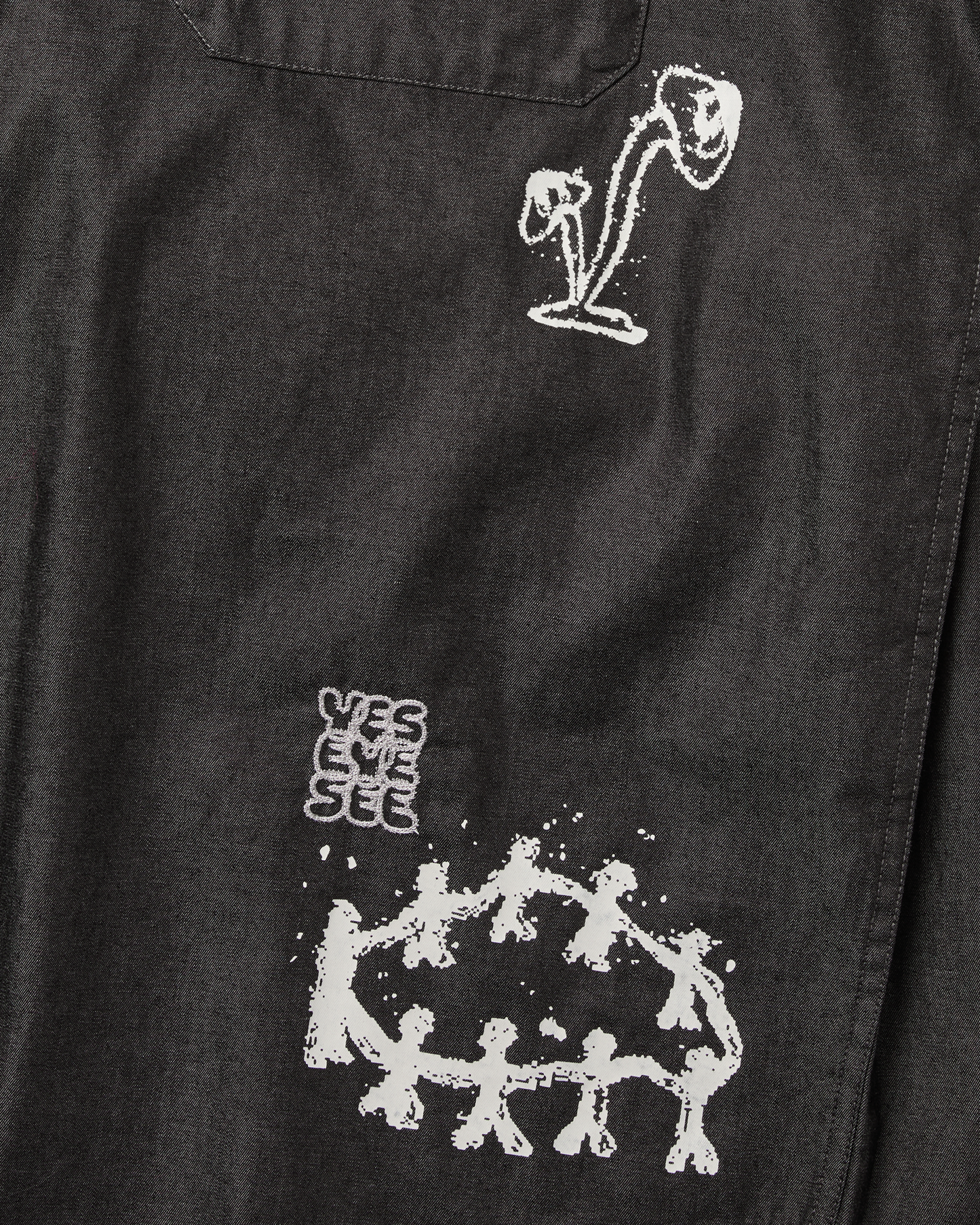 Y.E.S Doodle Half Shirt