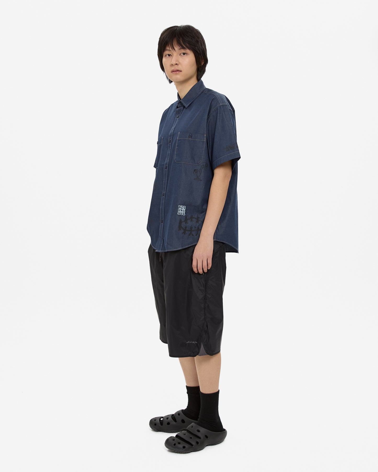 Y.E.S Doodle Half Shirt