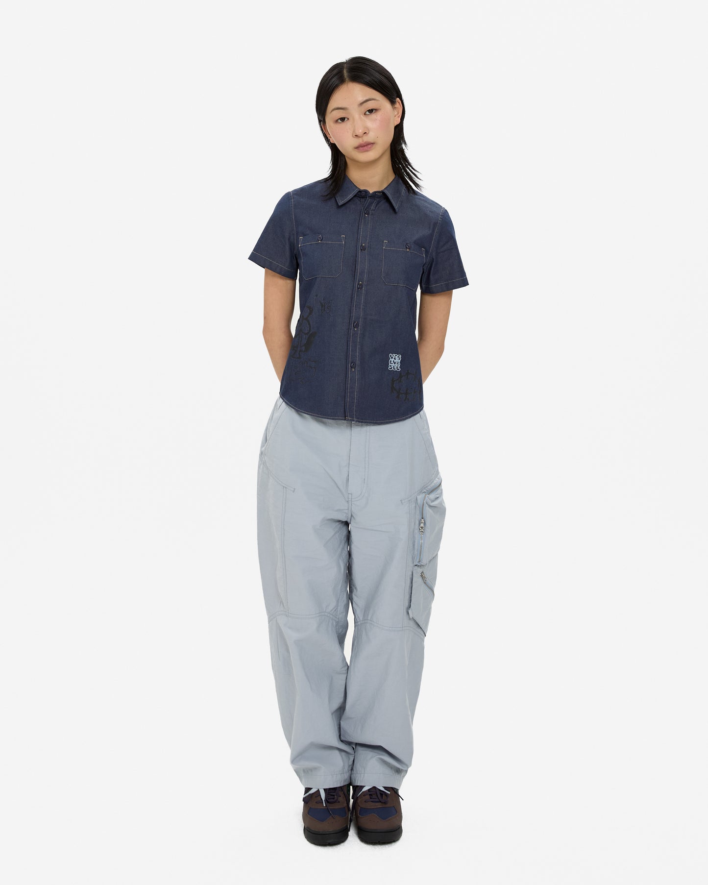 Y.E.S Doodle Half Shirt