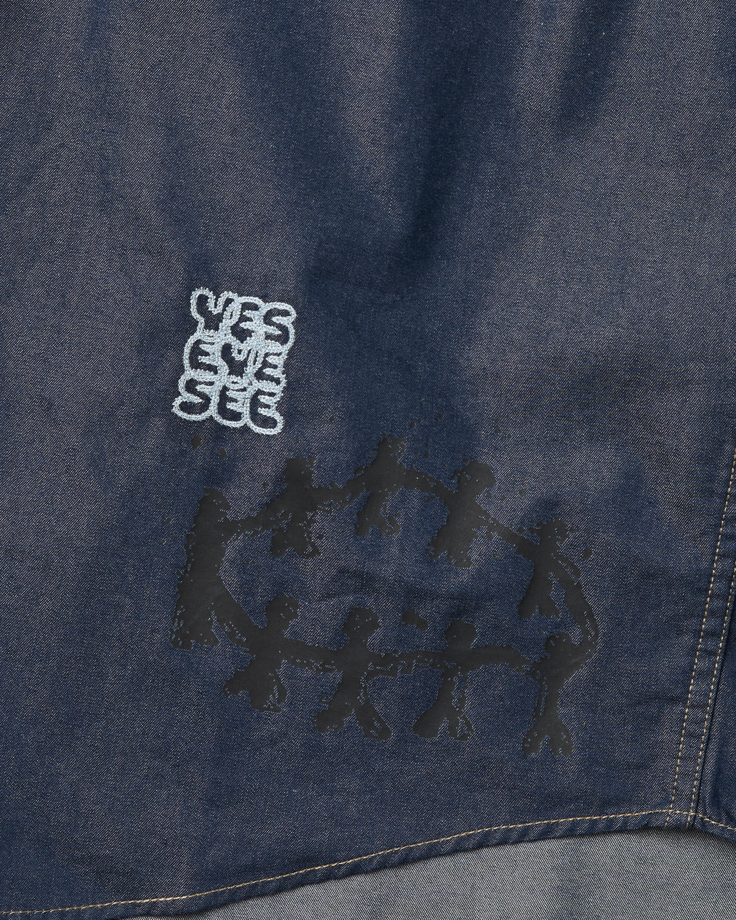 Y.E.S Doodle Half Shirt