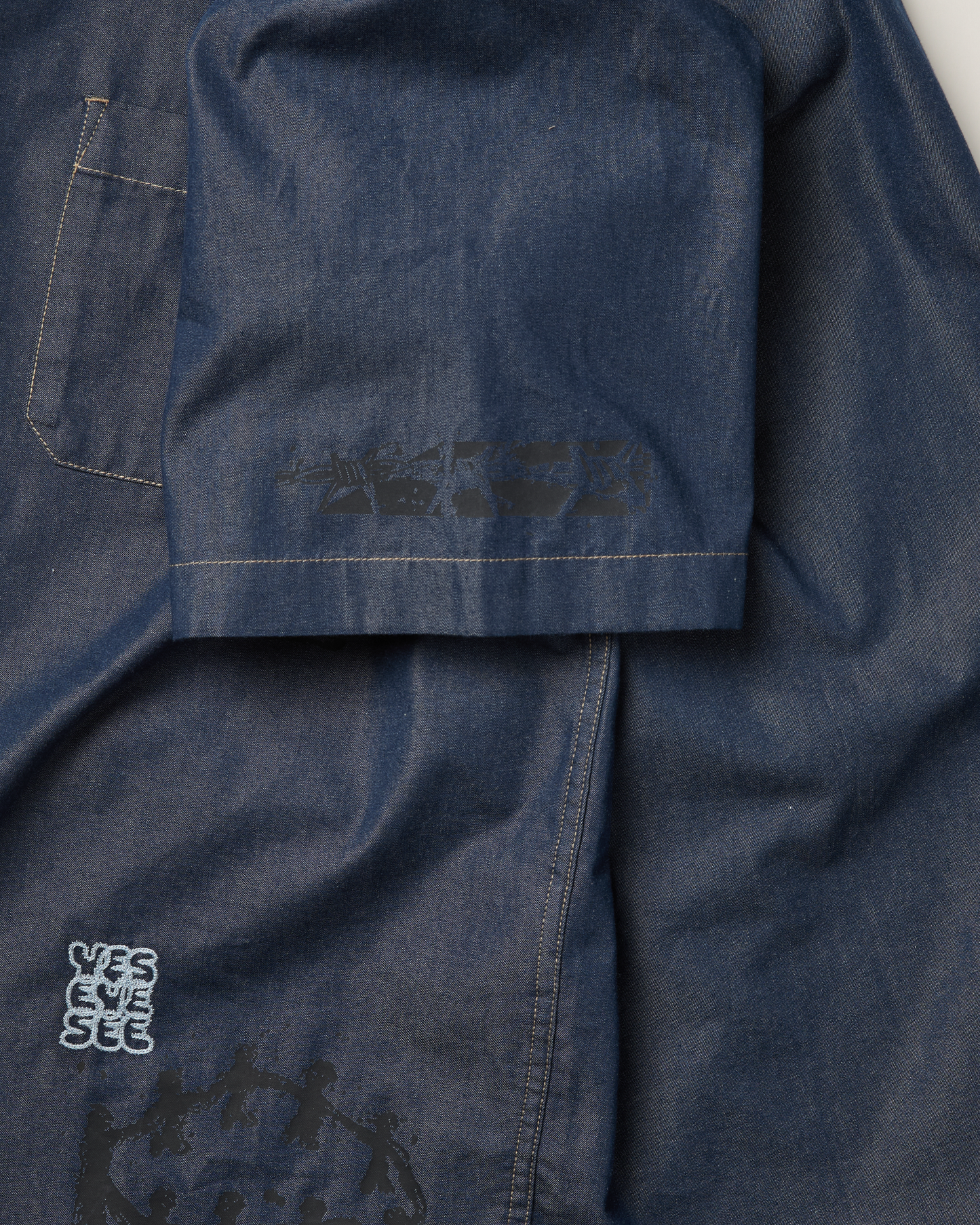 Y.E.S Doodle Half Shirt