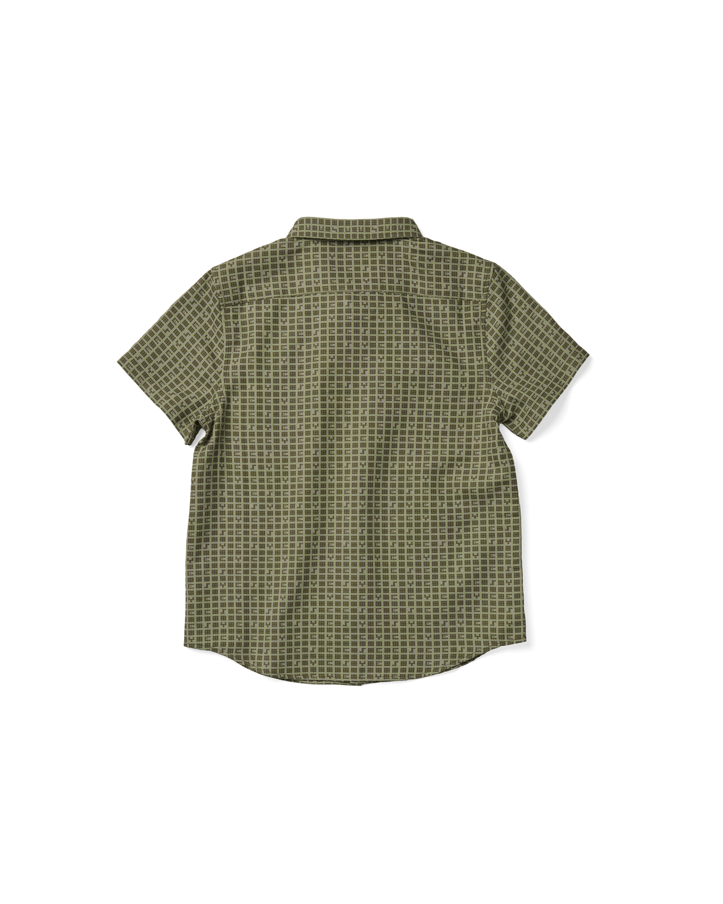Y.E.S Font Plaid Half Shirt