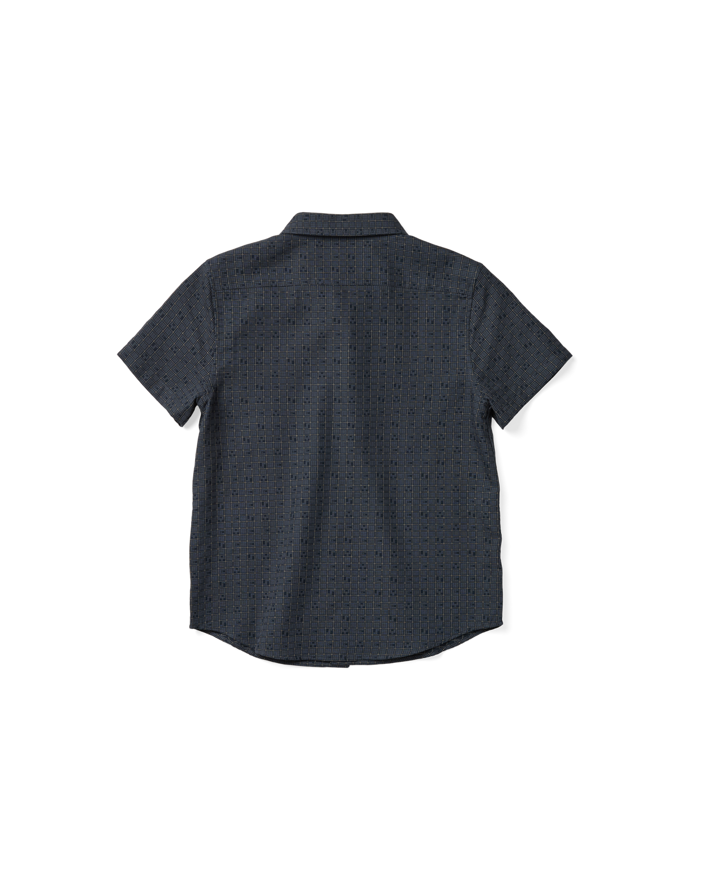 Y.E.S Font Plaid Half Shirt