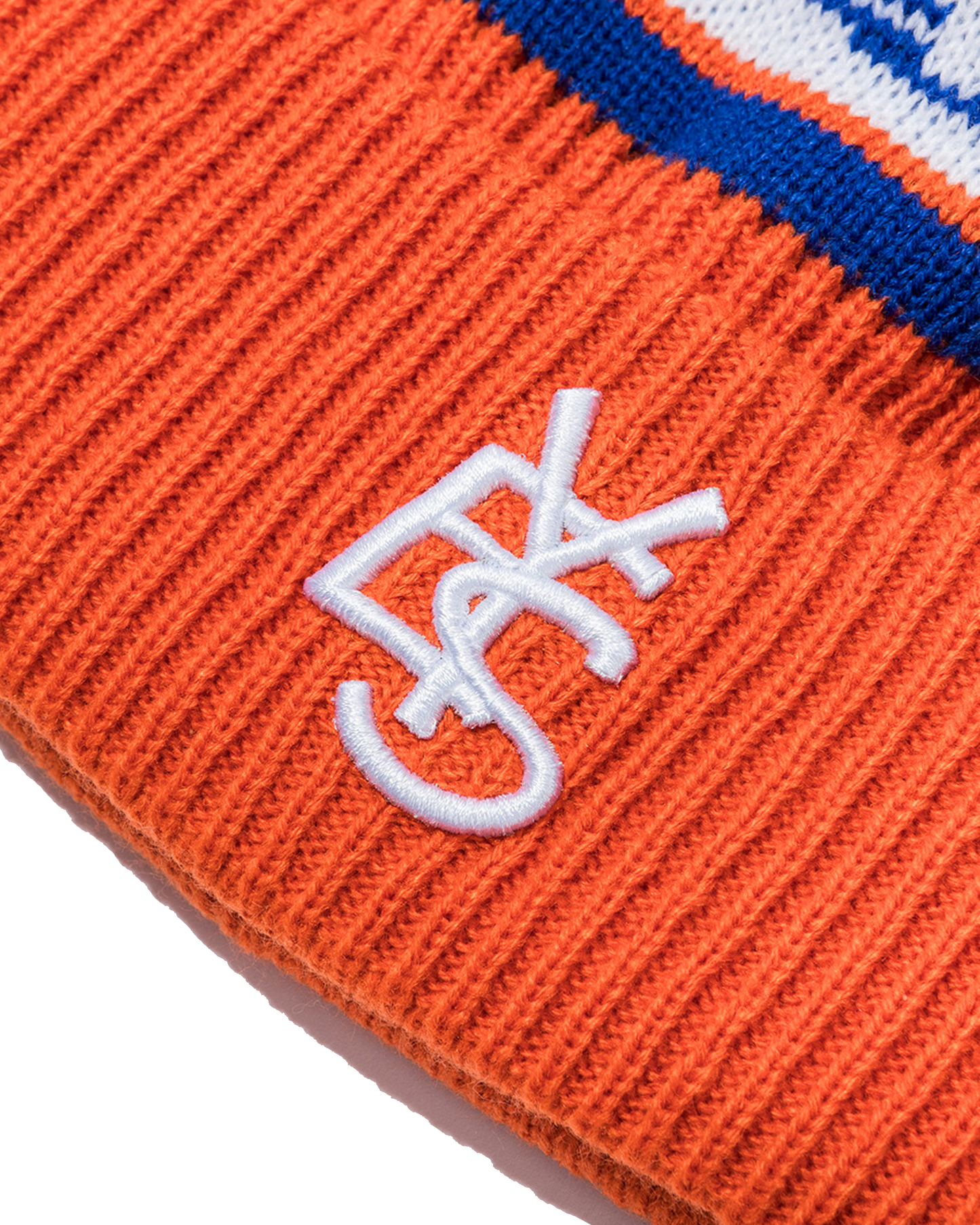 Y.E.S Jacquard Pompon Knit Beanie