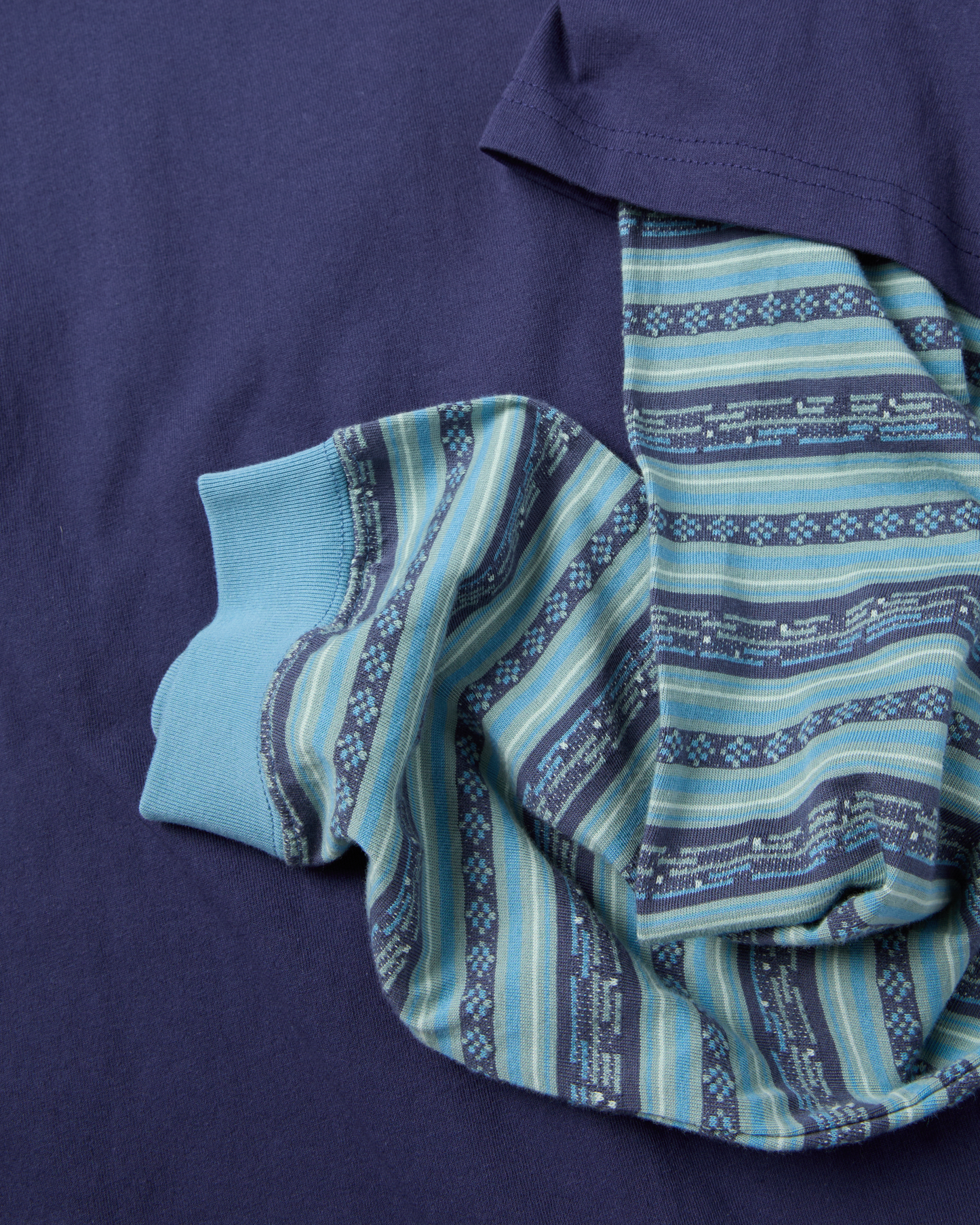 Y.E.S Jacquard Stripe Layerd L/S