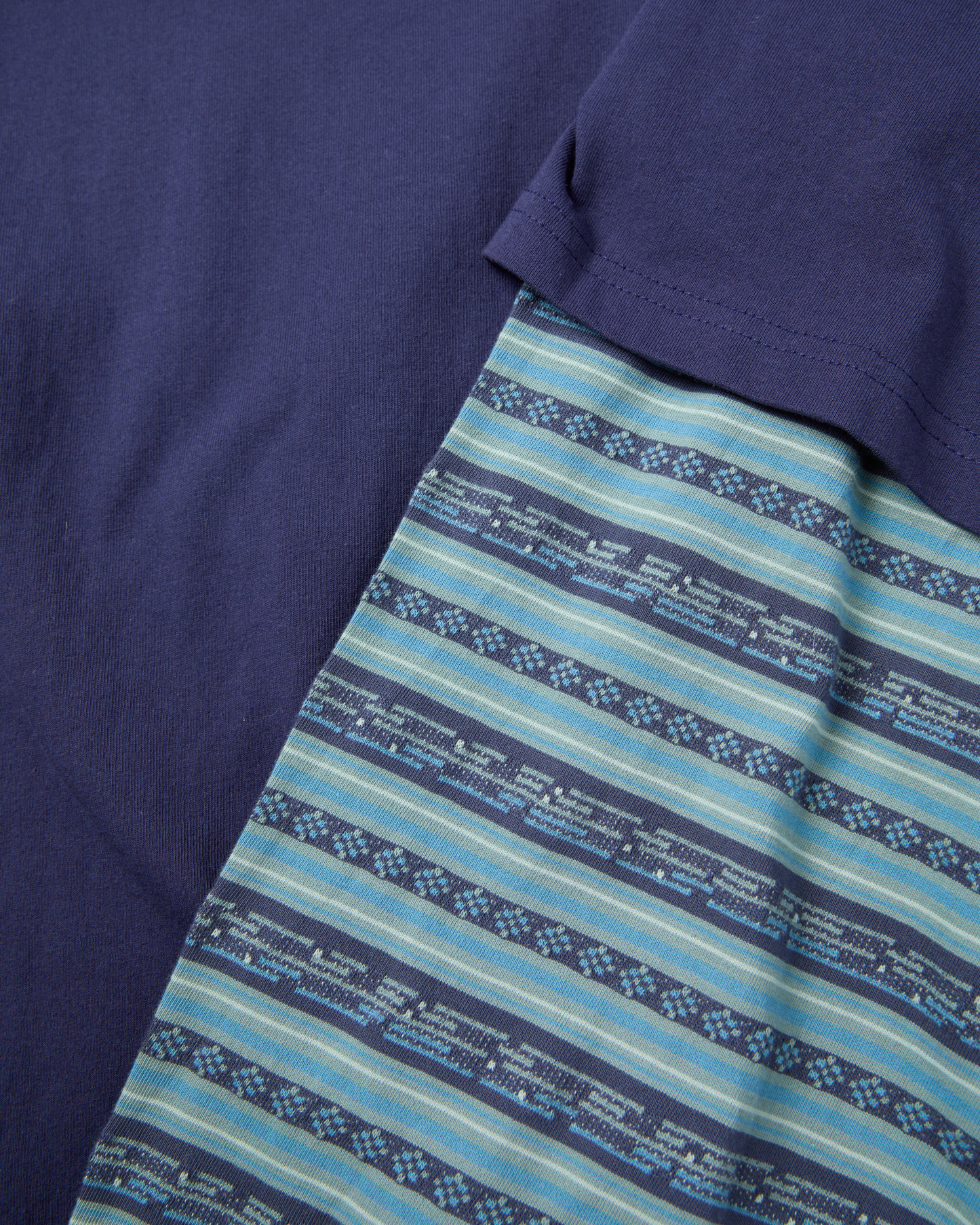Y.E.S Jacquard Stripe Layerd L/S