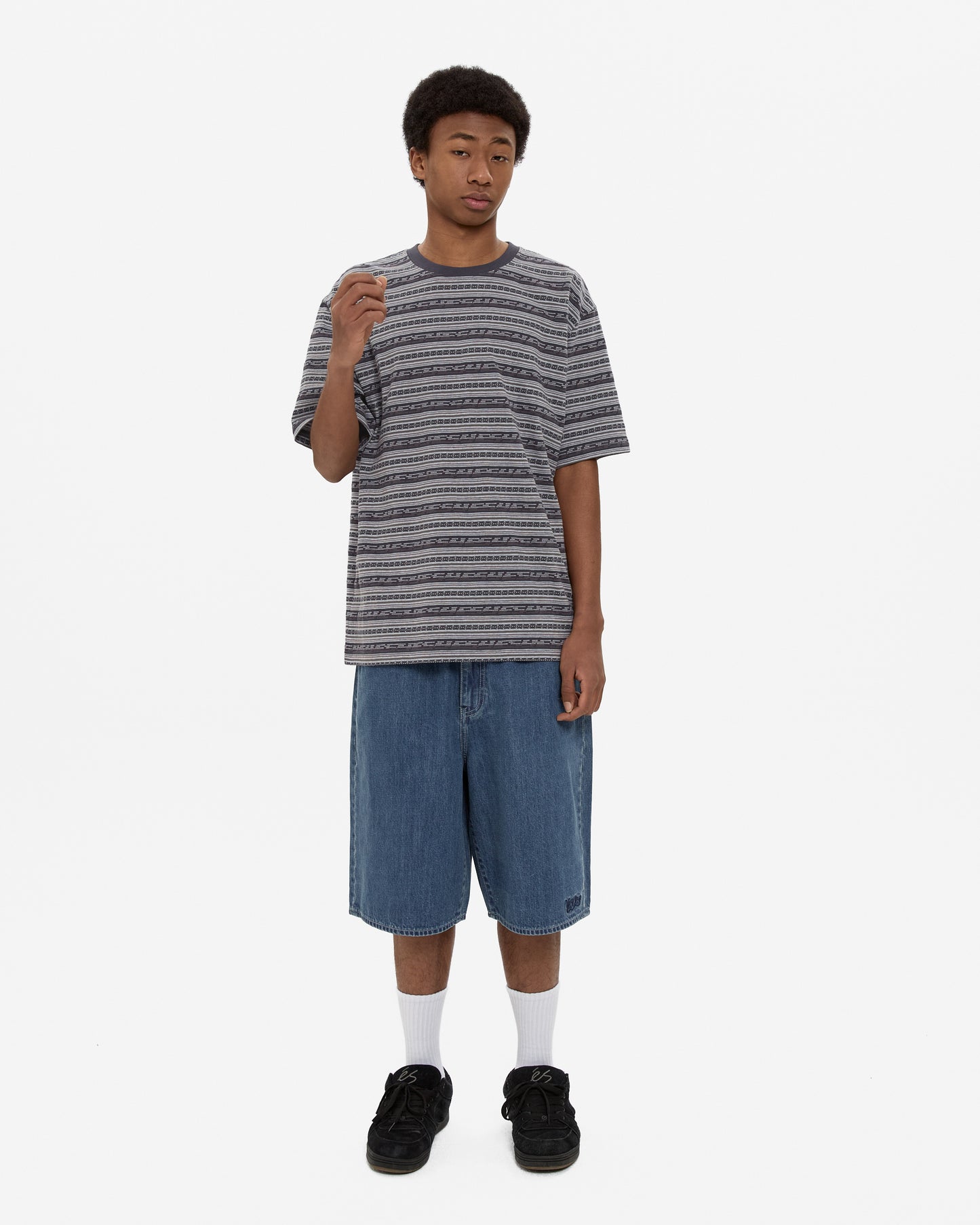 Y.E.S Jacquard Stripe Tee