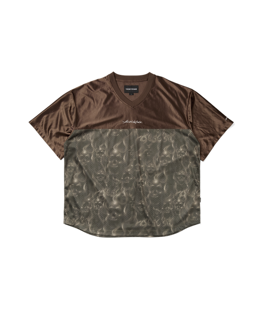 Y.E.S Skull Mesh Tee