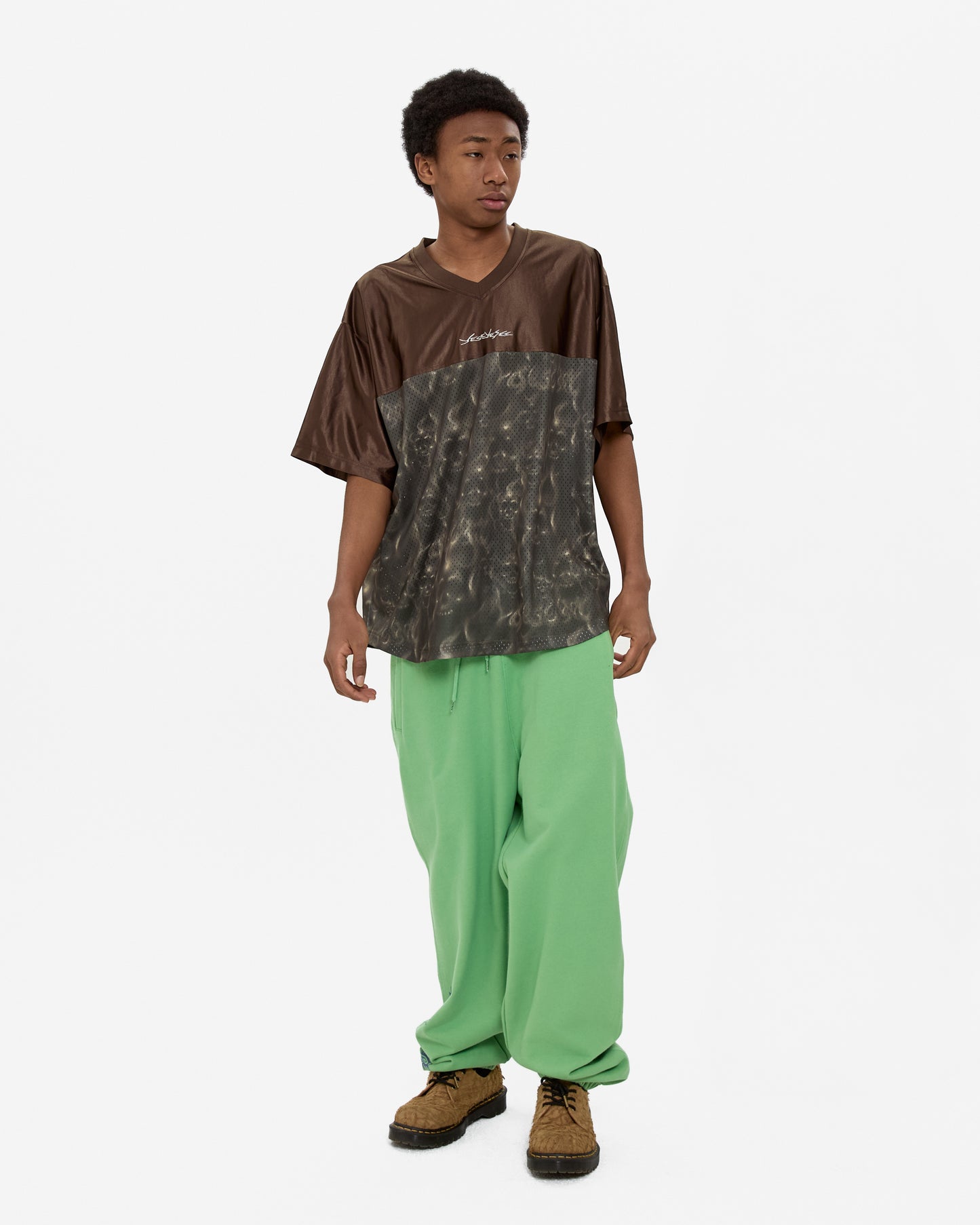 Y.E.S Skull Mesh Tee