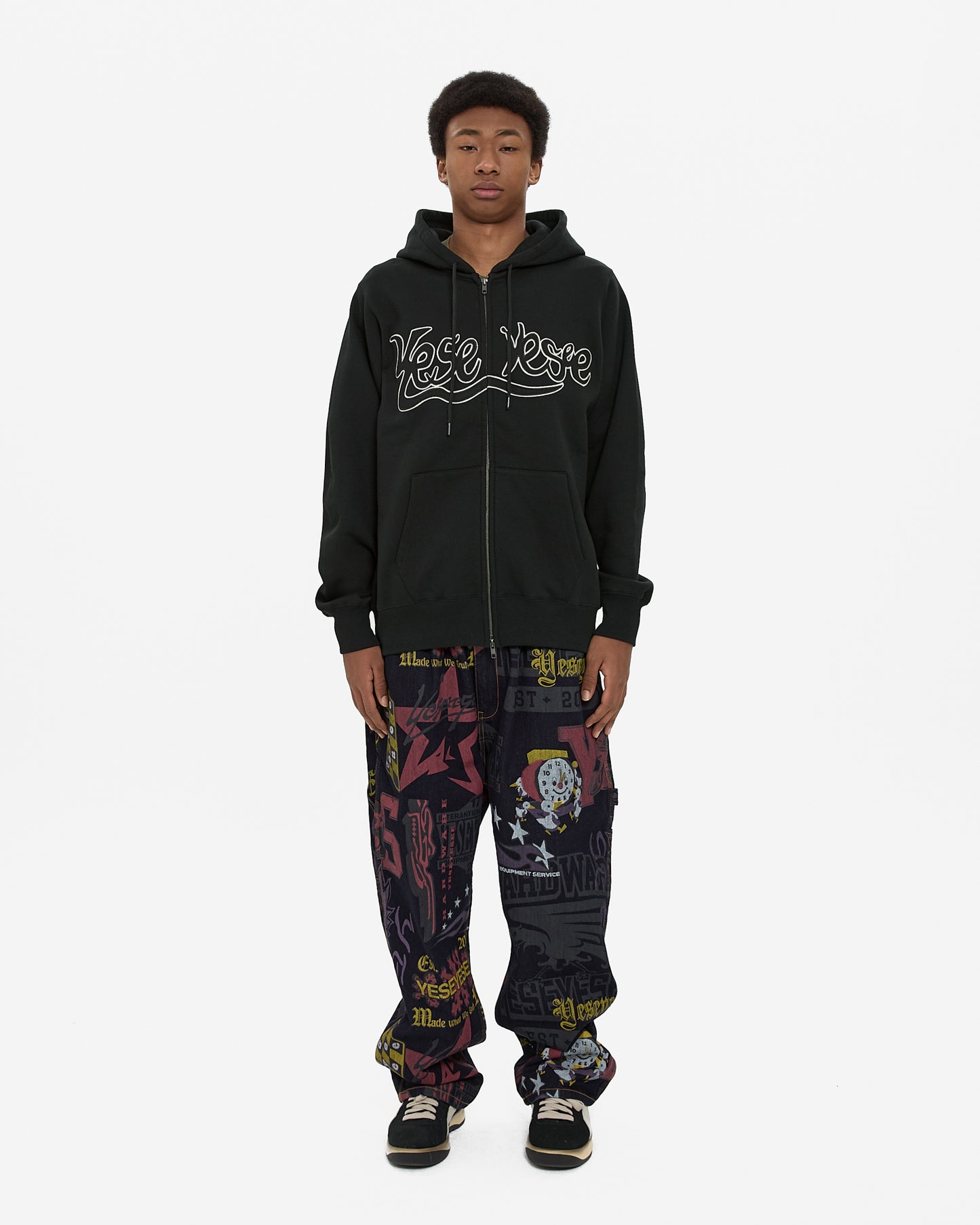 Y.E.S Snail Logo Zip-up Hoodie