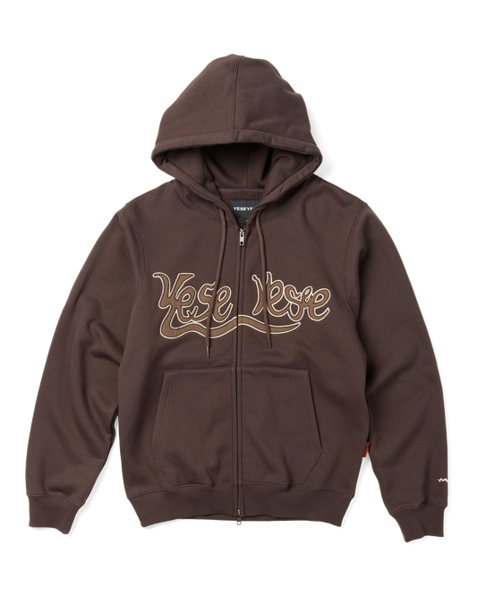 Y.E.S Snail Logo Zip-up Hoodie