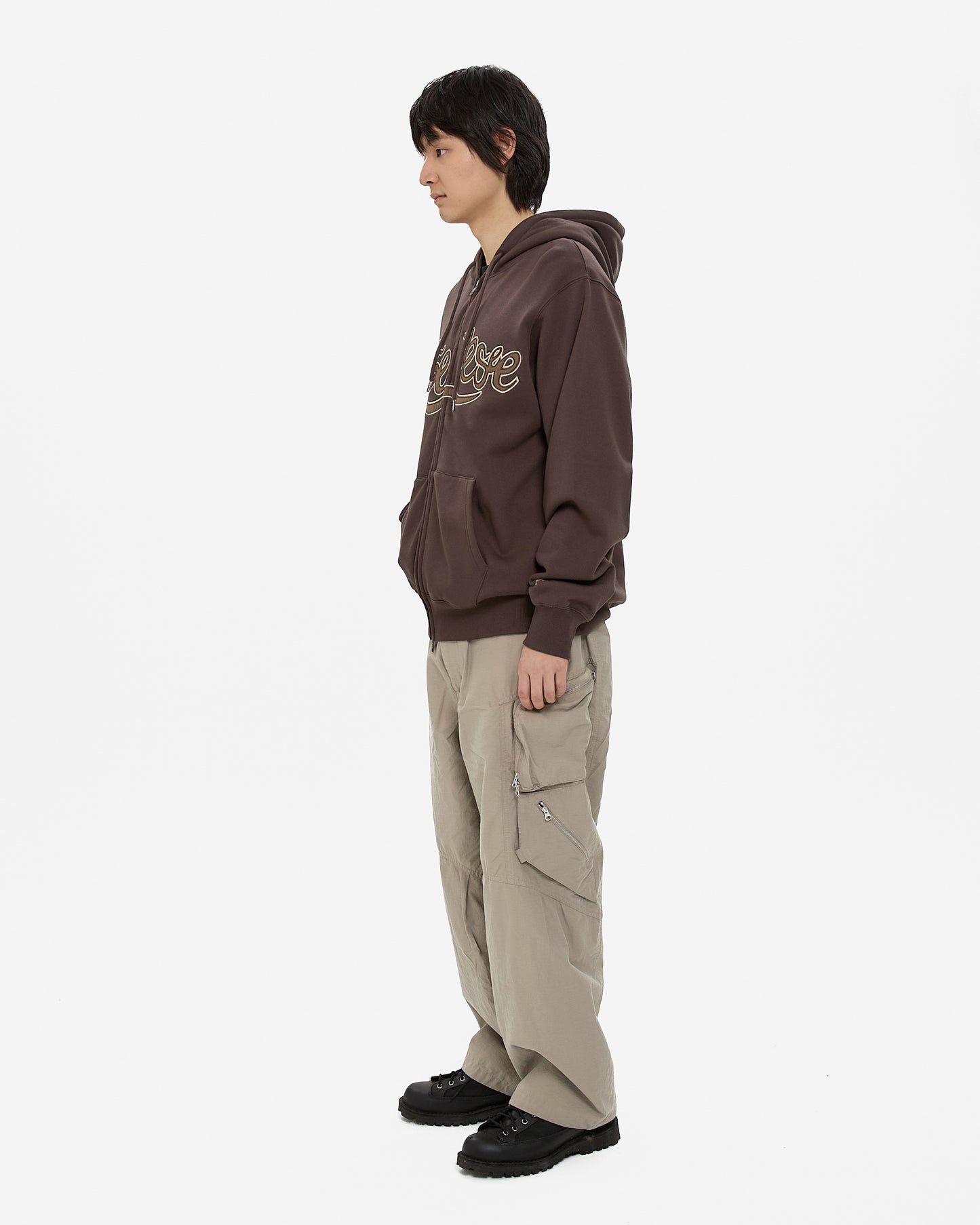 Y.E.S Snail Logo Zip-up Hoodie