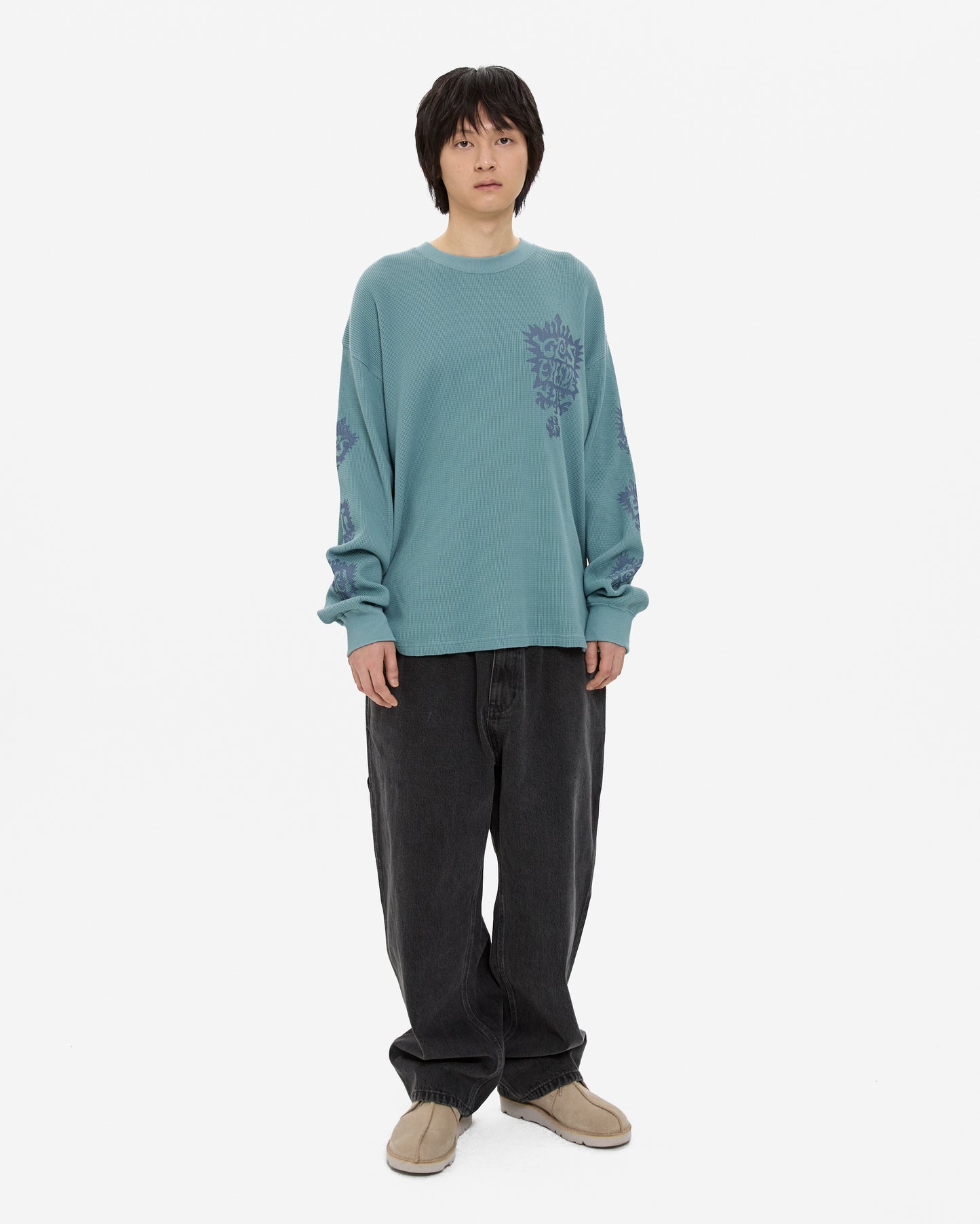 Y.E.S Stamp Waffle L/S