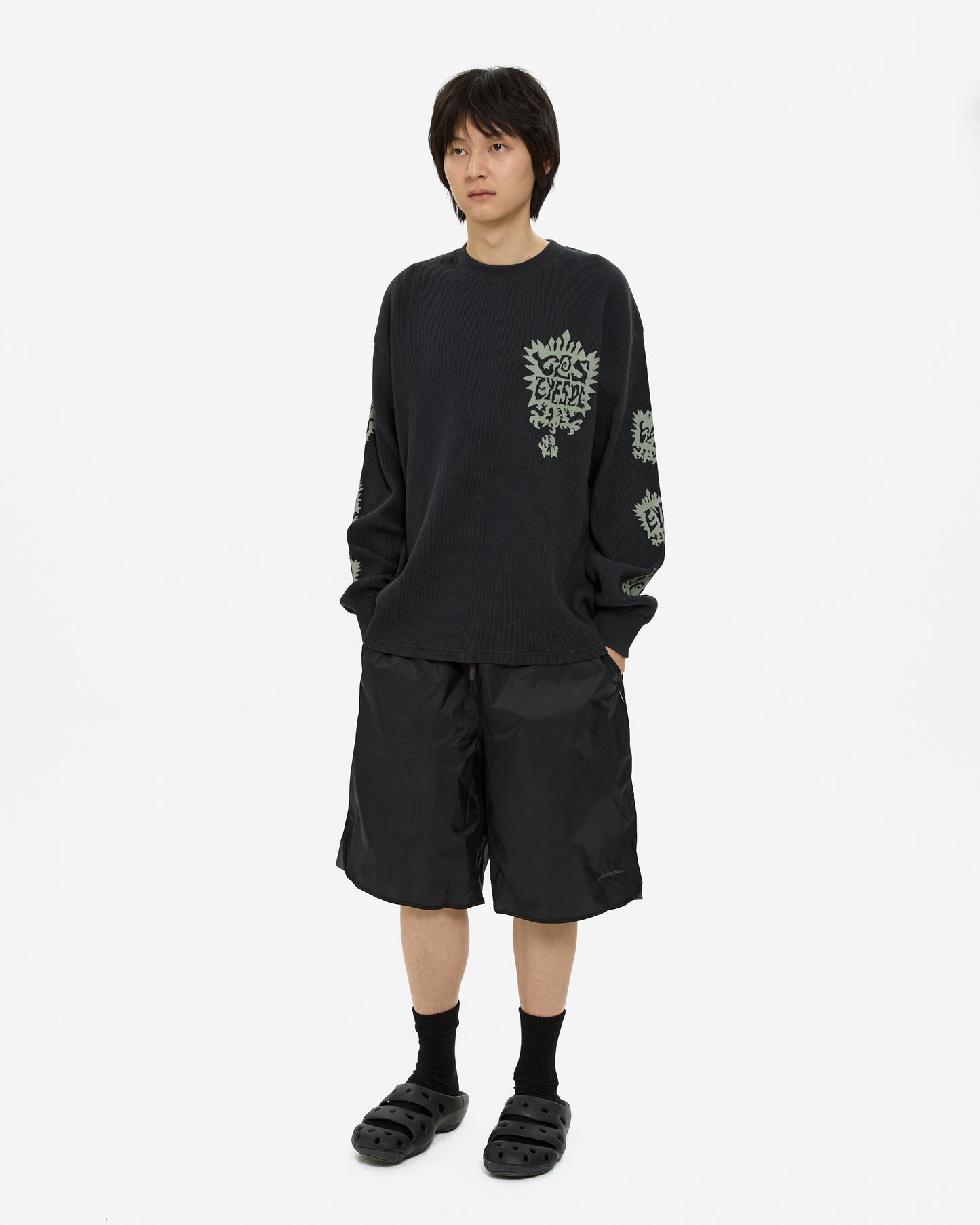 Y.E.S Stamp Waffle L/S