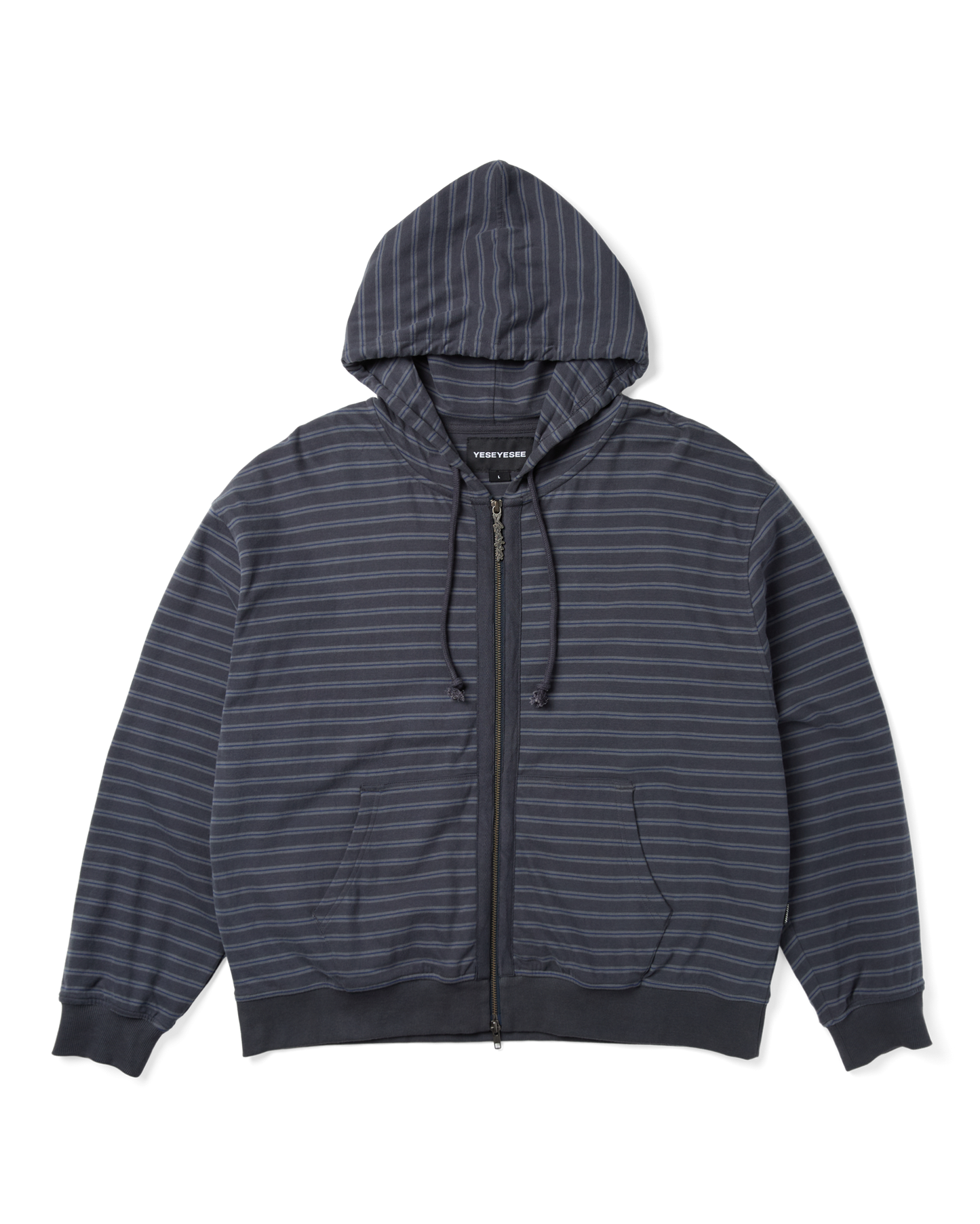 Y.E.S Stripe Single Zip-up Hoodie