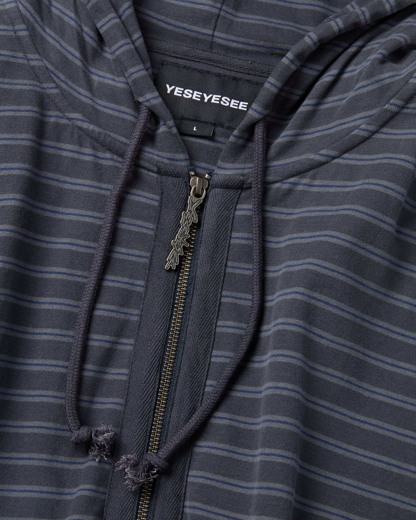 Y.E.S Stripe Single Zip-up Hoodie