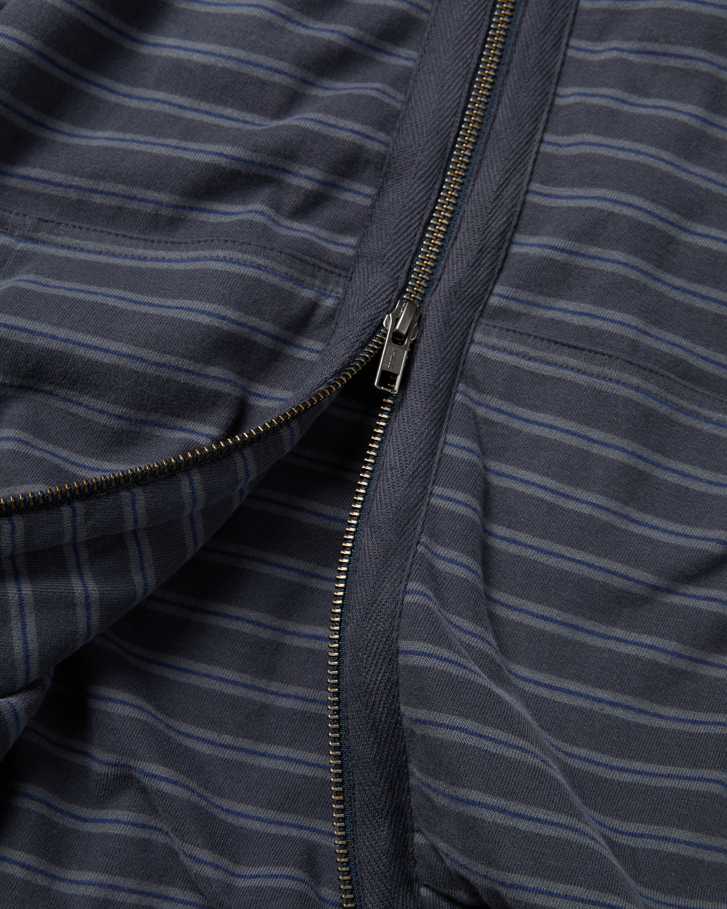 Y.E.S Stripe Single Zip-up Hoodie