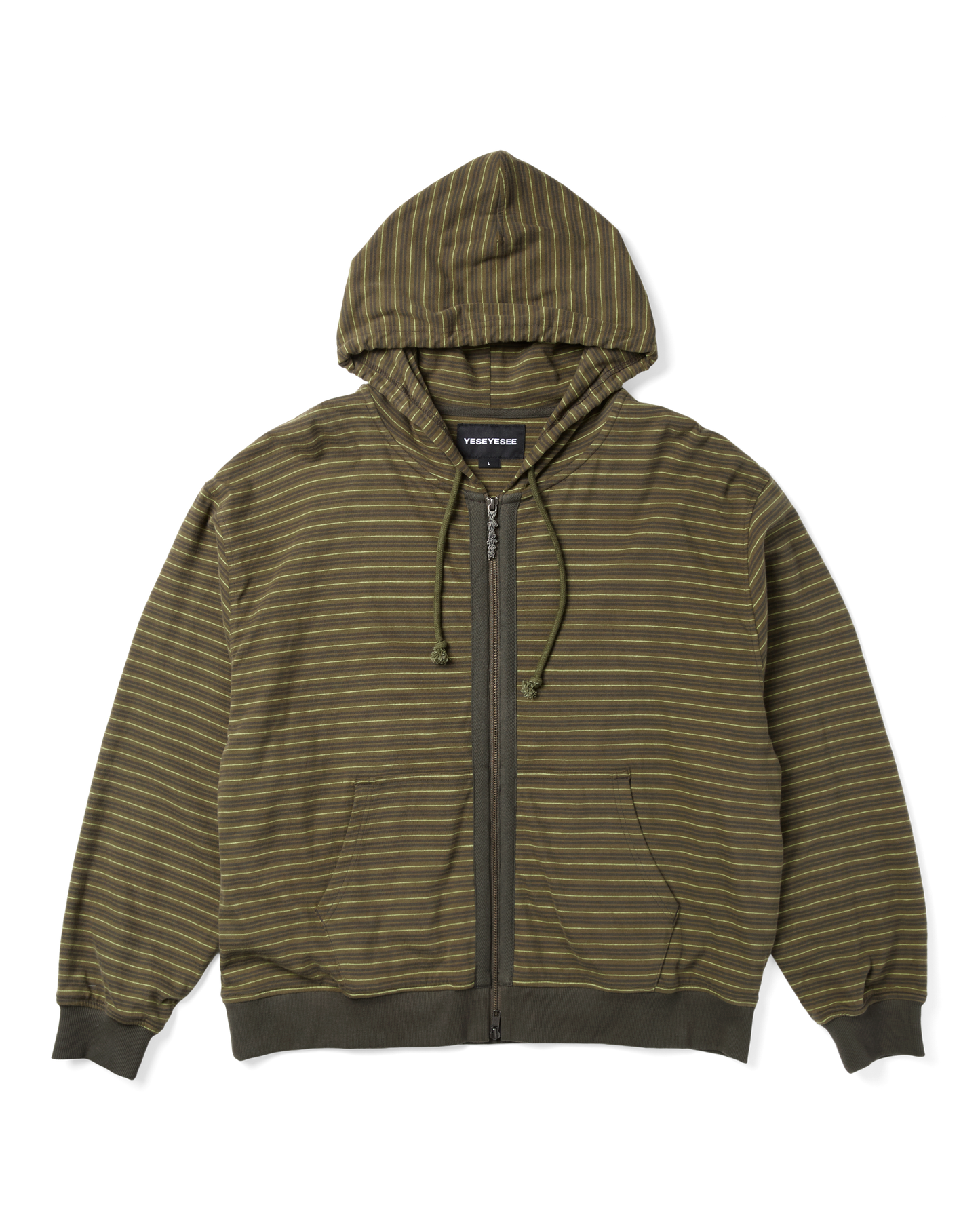 Y.E.S Stripe Single Zip-up Hoodie
