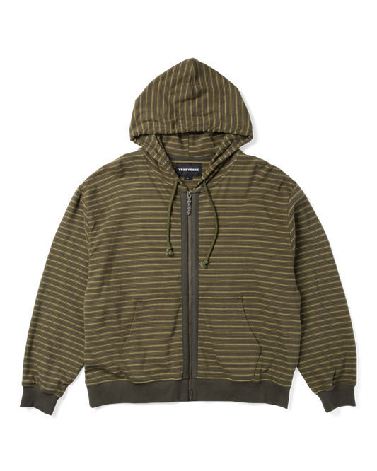 Y.E.S Stripe Single Zip-up Hoodie