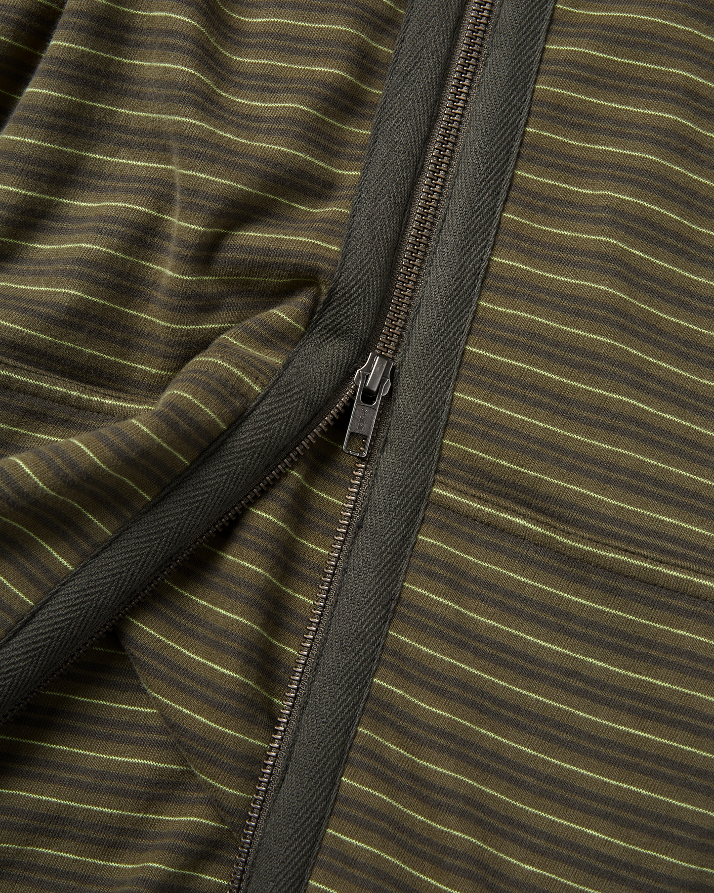 Y.E.S Stripe Single Zip-up Hoodie