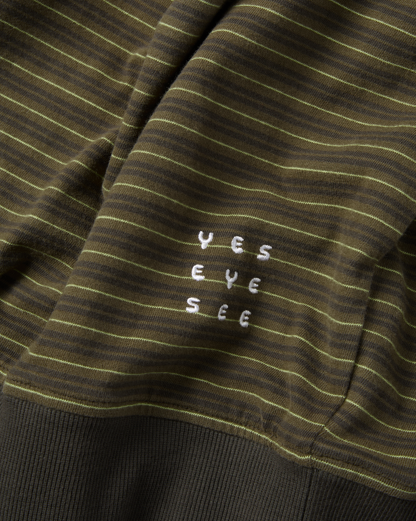 Y.E.S Stripe Single Zip-up Hoodie