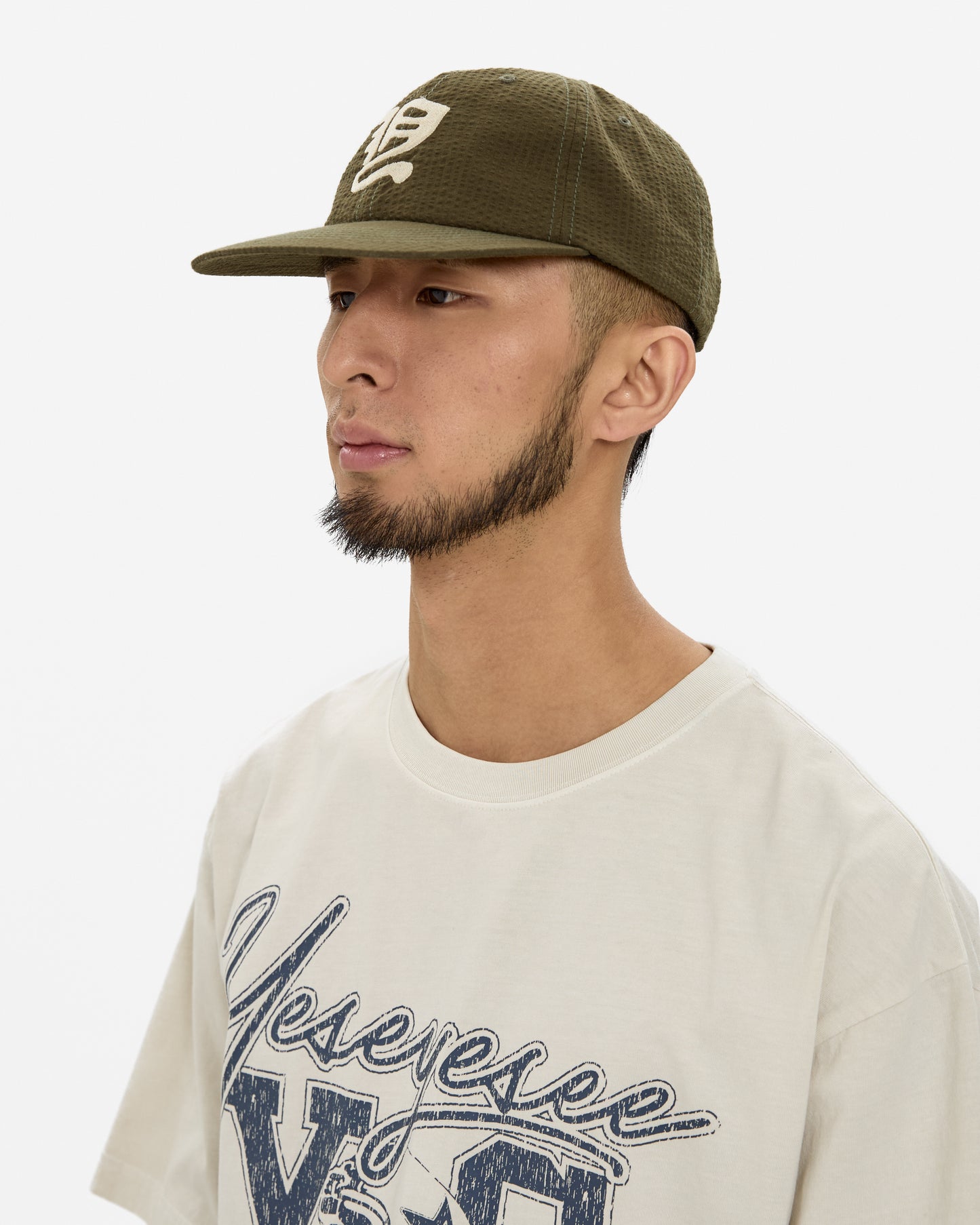 Y.E.S Washed Seersucker Cap
