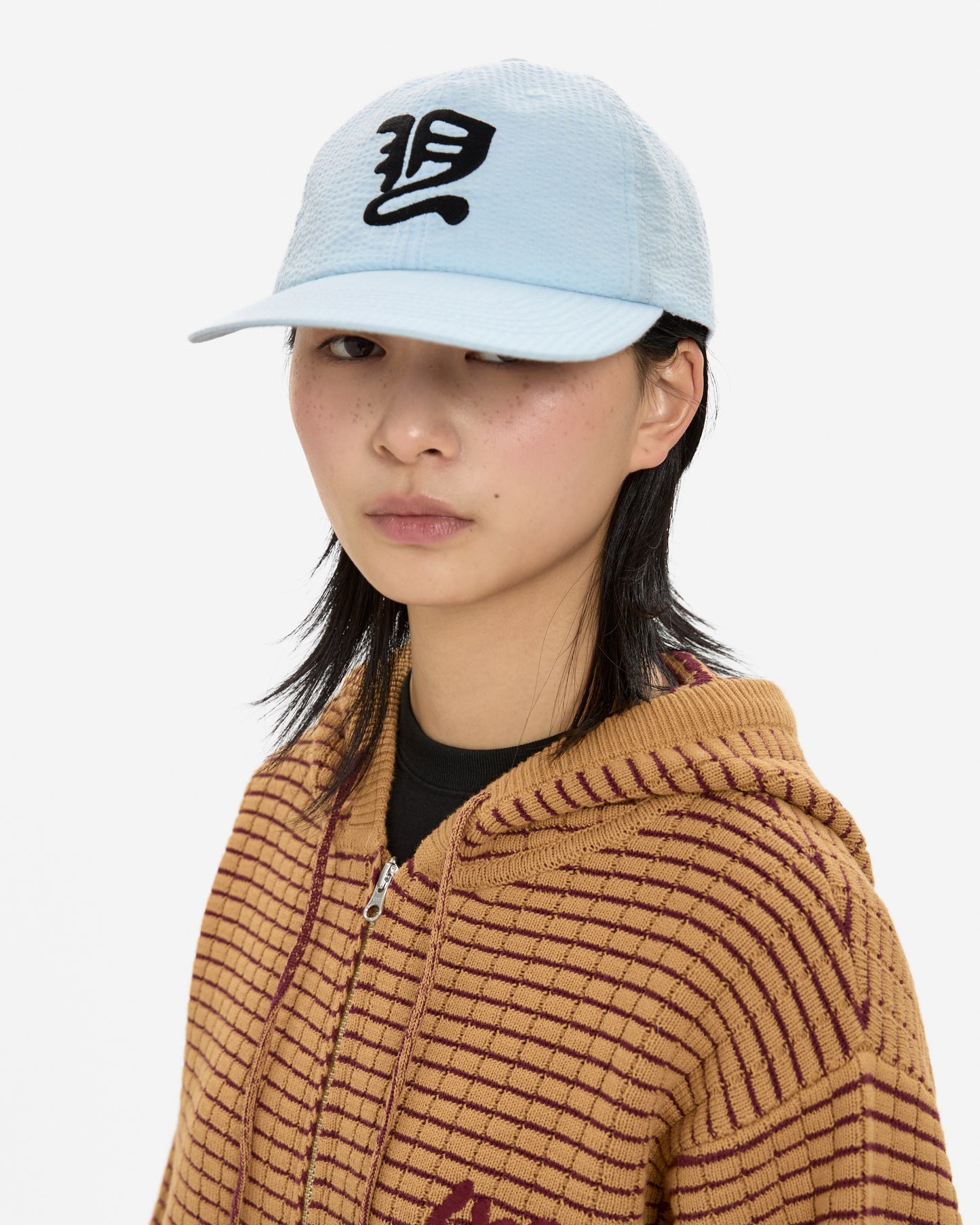 Y.E.S Washed Seersucker Cap