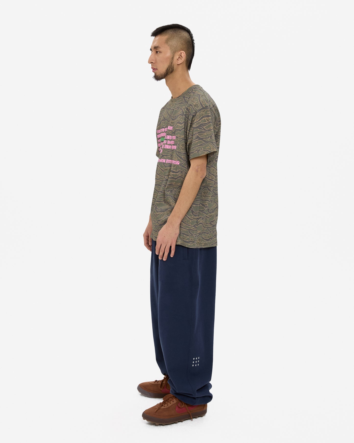 Y.E.S Wording Camo Tee