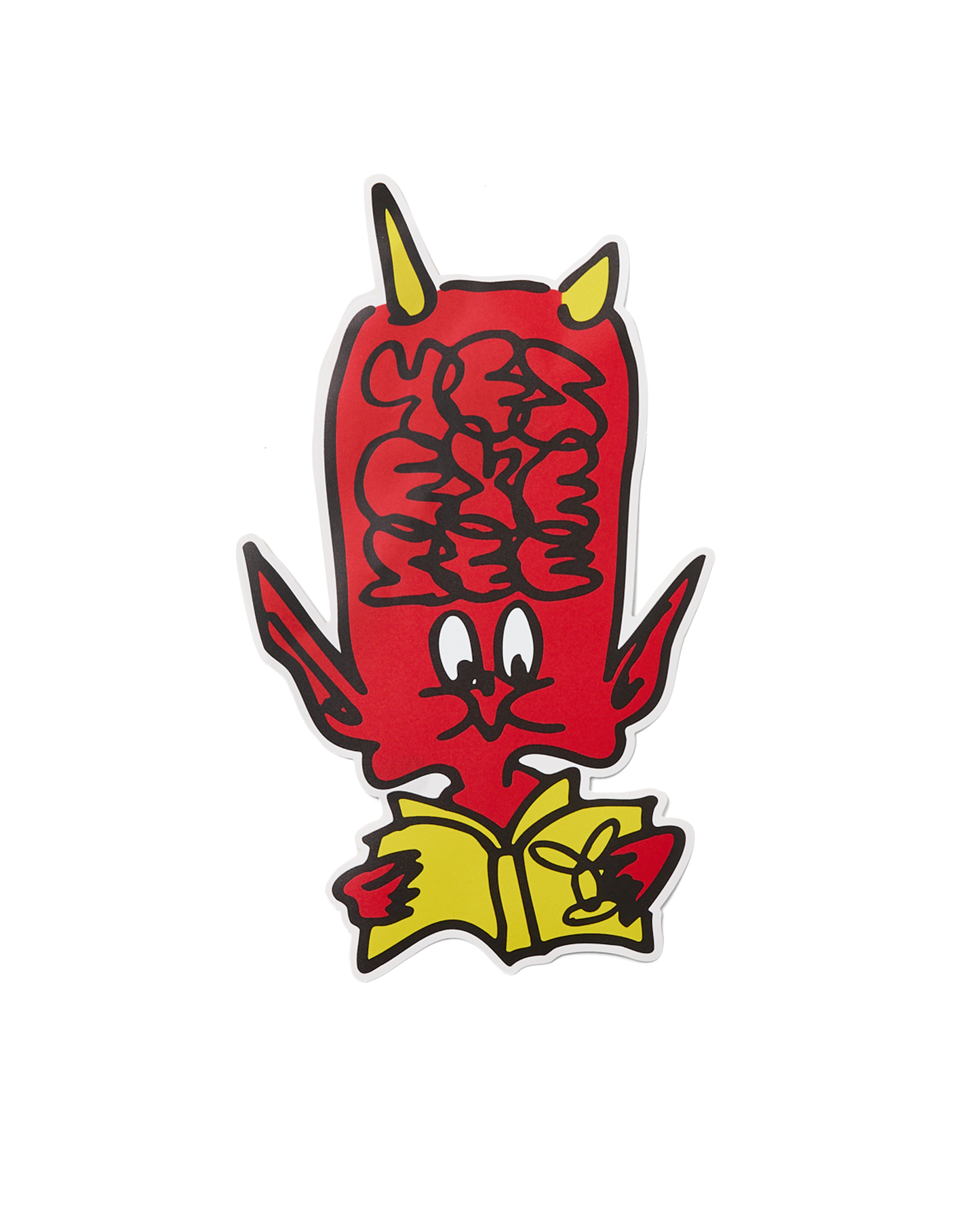 Corner A4 Giant Devil Sticker