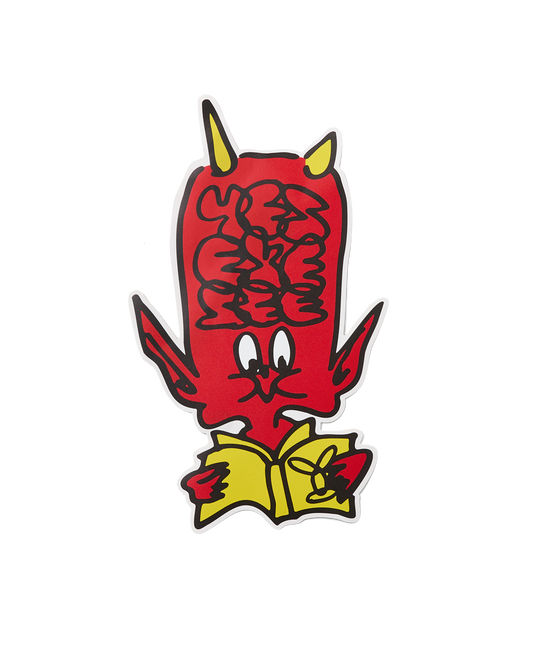 Corner A4 Giant Devil Sticker